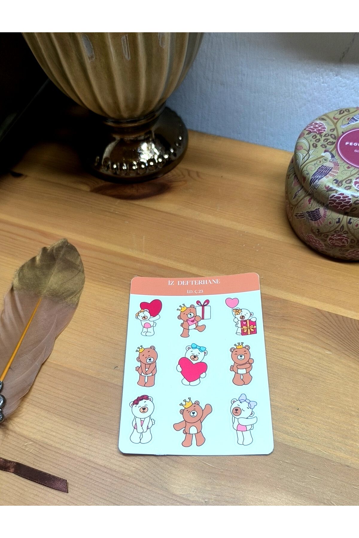 İZ DEFTERHANE Çıkartma & Sticker (Ajanda, Defter, Bullet Journal, Scrapbook ve Planlayıcılar İçin Uygundur)