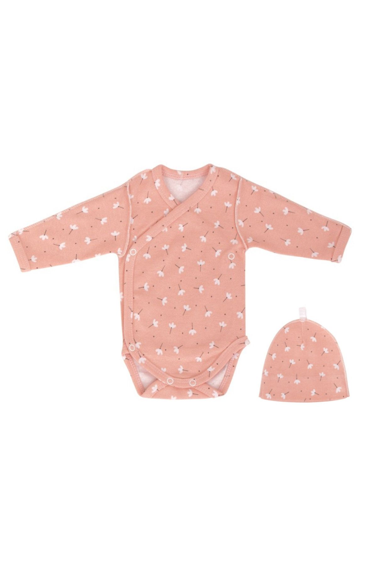 Sevi Bebe Prematüre Önden Açık Body Şapka Set