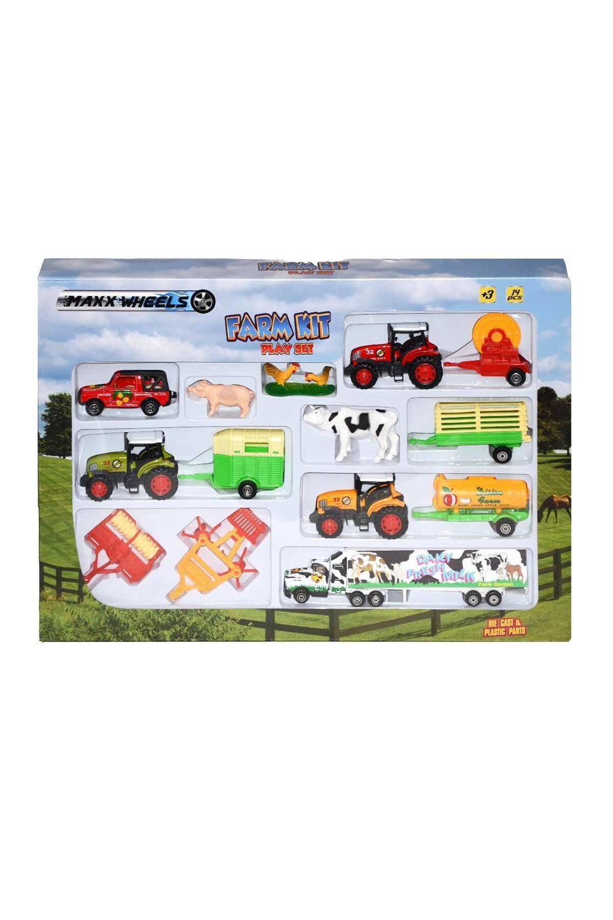 Easy Tedarik 19404 SUN-PIO-MXX-DC.ÇİFTLİK SET 14PRÇ.TRAKTÖRLÜ