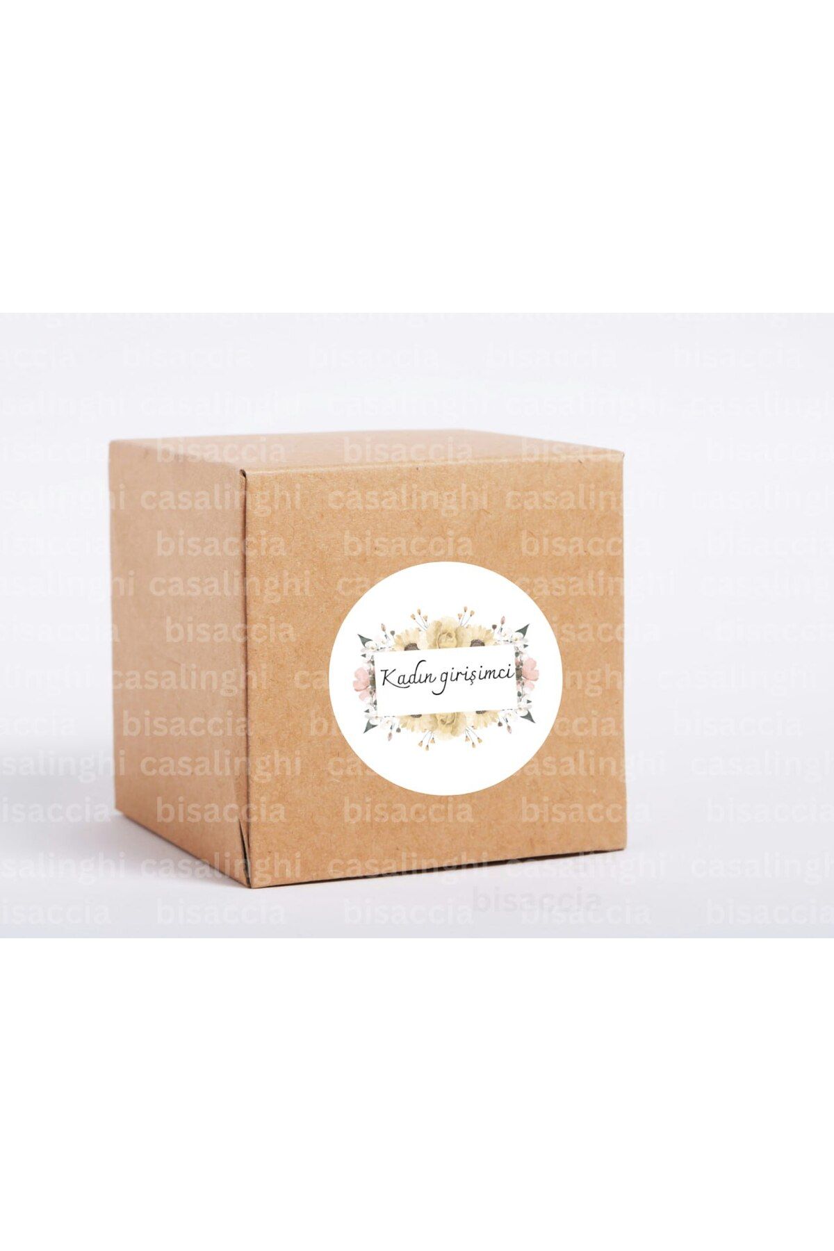 CASALINGHI Kadın Girişimci Etiketi Girişimci Kadınlar Yuvarlak Mat Çıkartma Round Sticker 4 Cm (45 Adet)