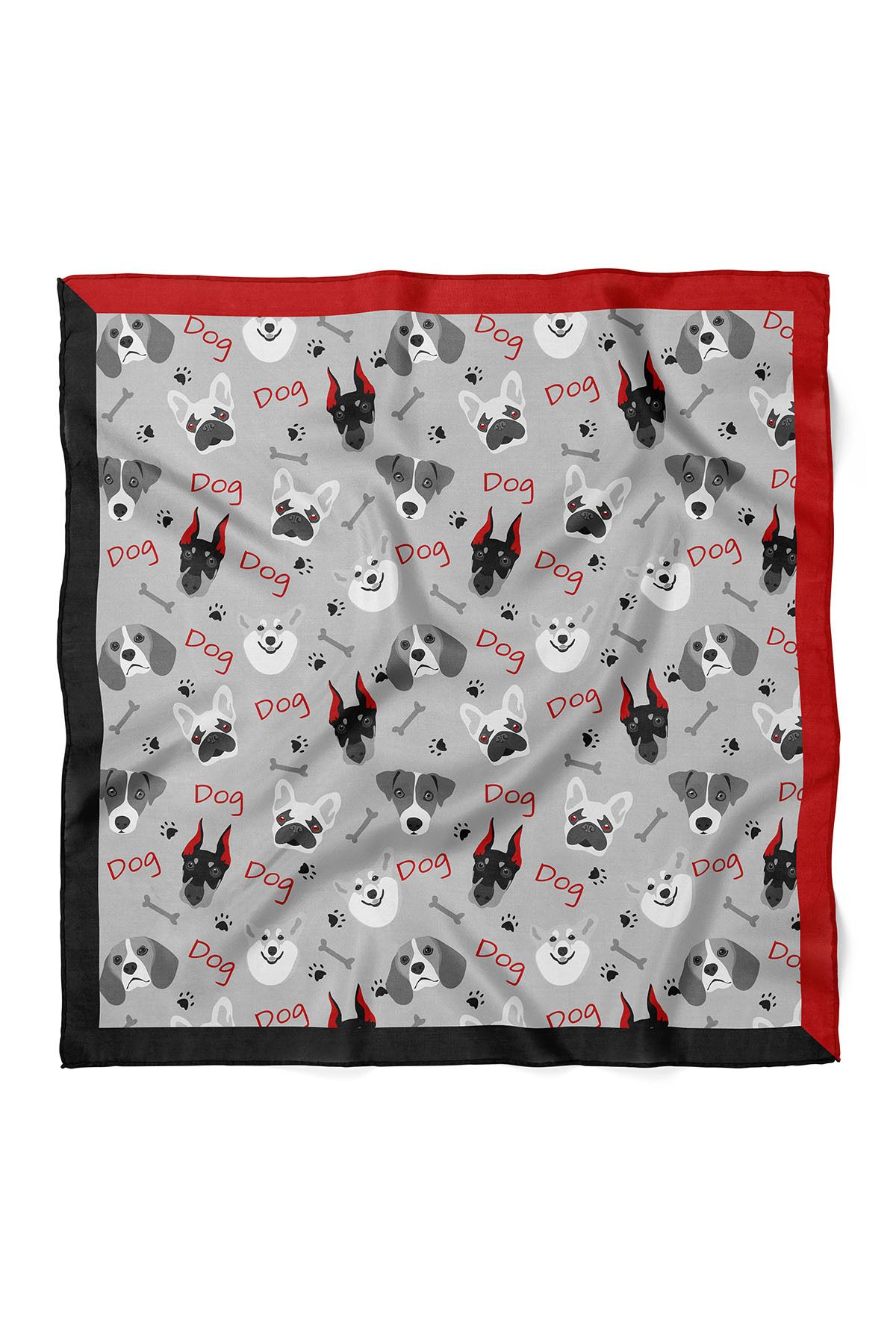 nehir eşarp-Stylish Bandana with Dog Pattern 2