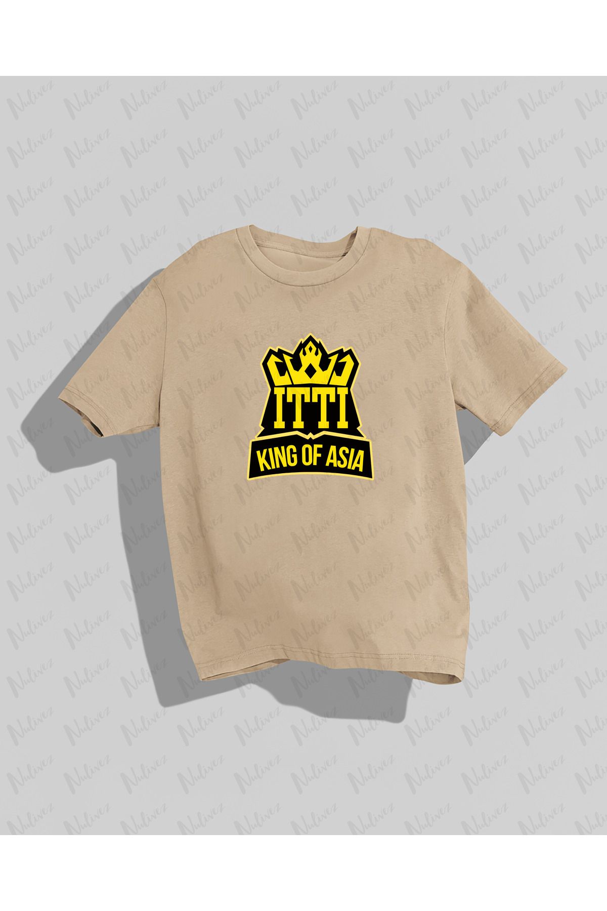 Nulivez ITTIHAD Tasarımı Baskılı Yüksek Kalite Kompakt Unisex Oversize T-Shirt