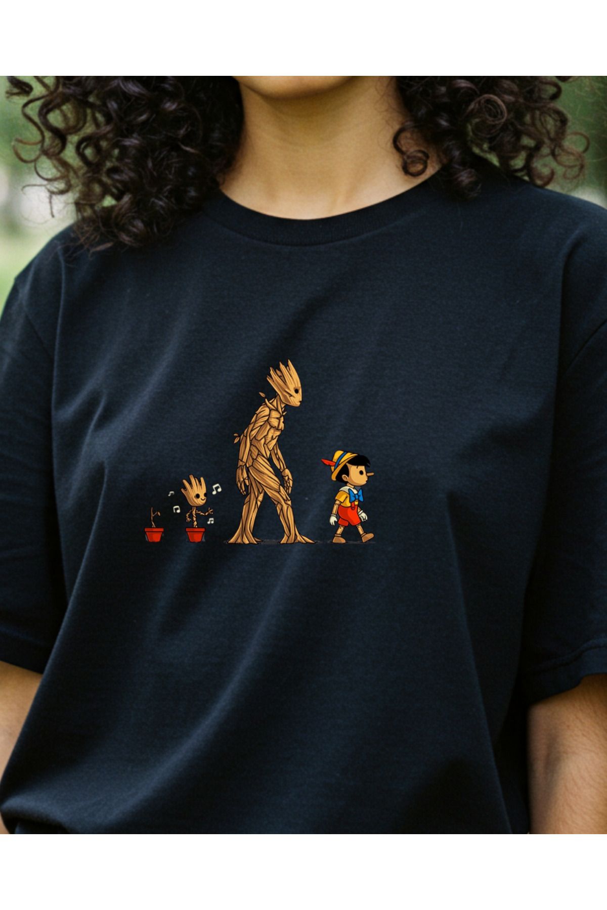 Ebiidesign Grooh'dan Pinokyo'yaTasarımlı Baskılı T-Shirt