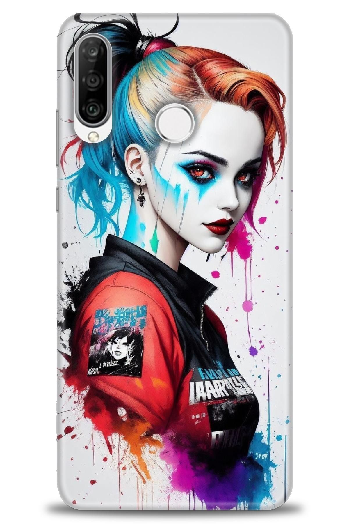 CooperTech Huawei P30 Lite İle Uyumlu HD Baskılı Silikon Kılıf - 437