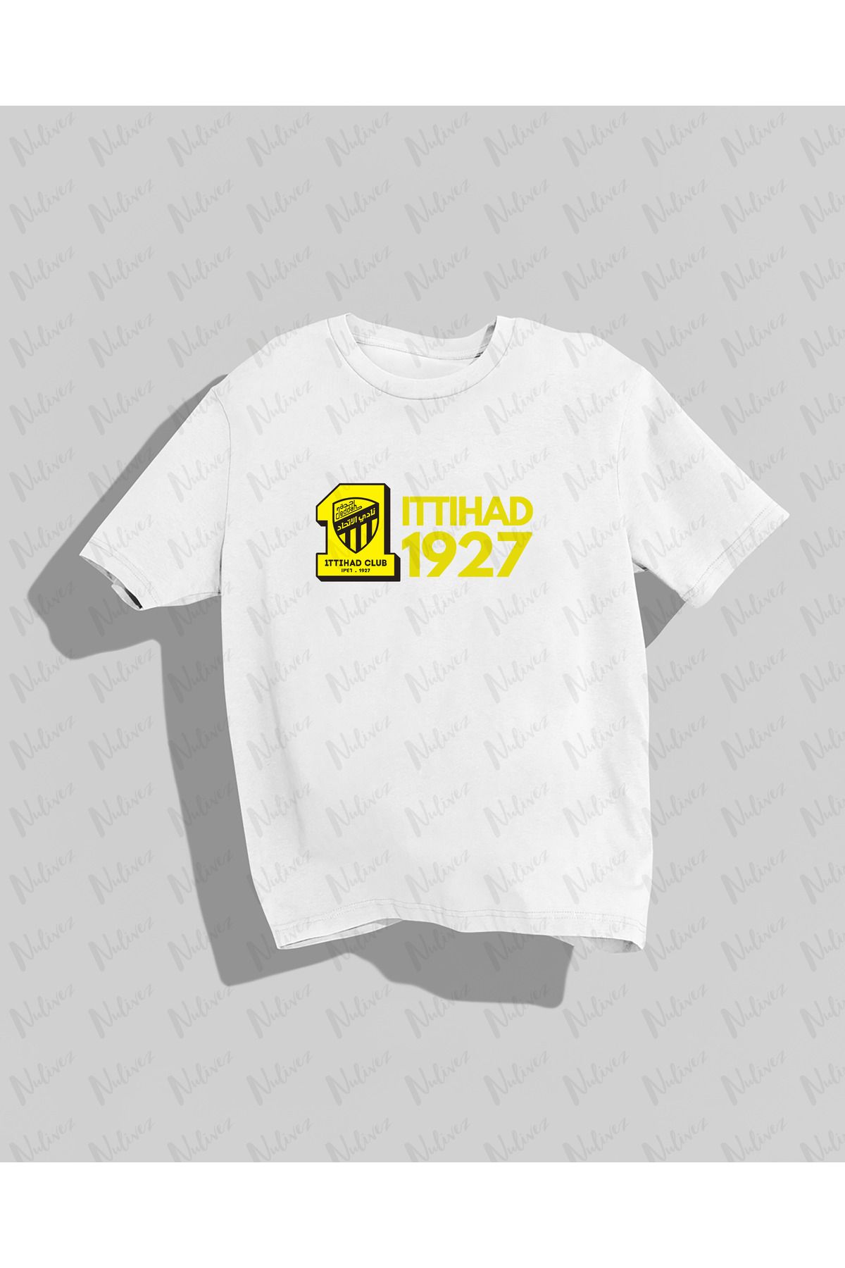 Nulivez ITTIHAD Tasarımı Baskılı Yüksek Kalite Kompakt Unisex Oversize T-Shirt