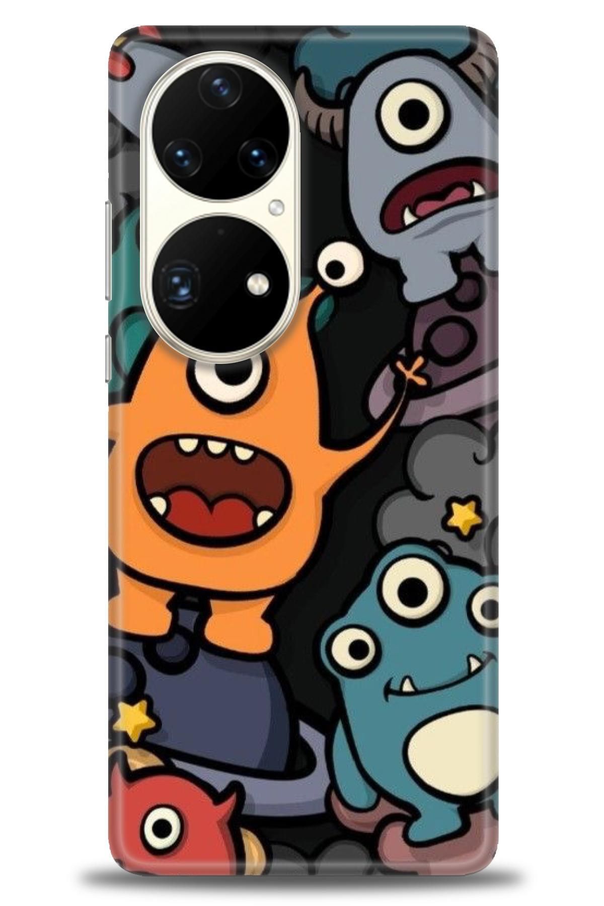 CooperTech Huawei P50 Pro İle Uyumlu HD Baskılı Silikon Kılıf - 963