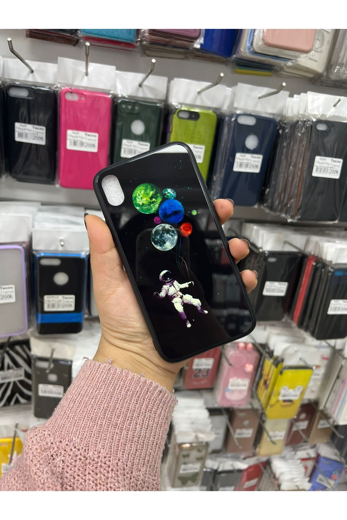 TECNOTREND Apple İPhone XR DESENLİ CAM SERT KAPAK