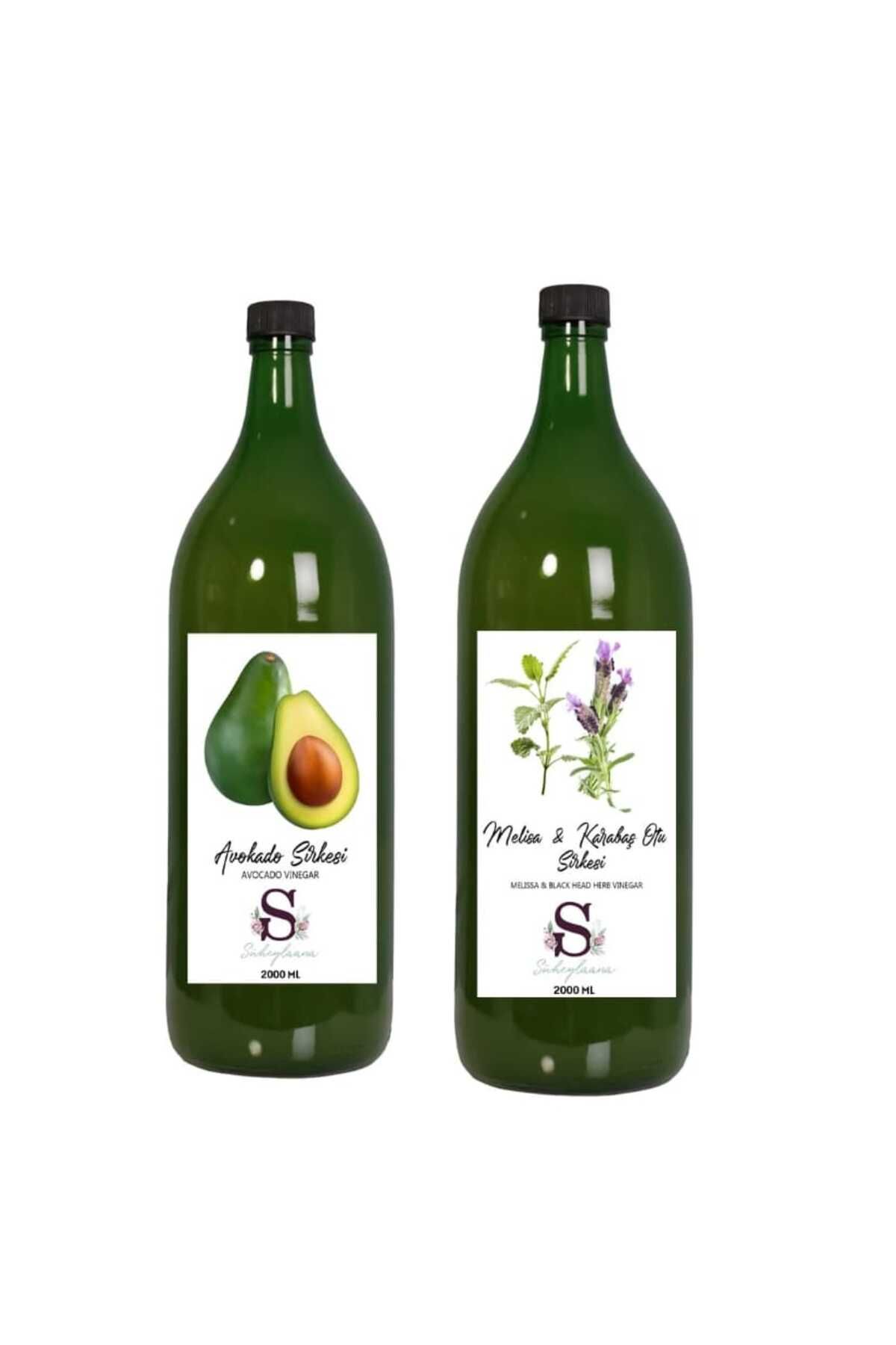 Süheylaana Doğal Avokado Sirkesi 2000 Ml - Doğal Melisa & Karabaş Otu Sirkesi 2000 Ml
