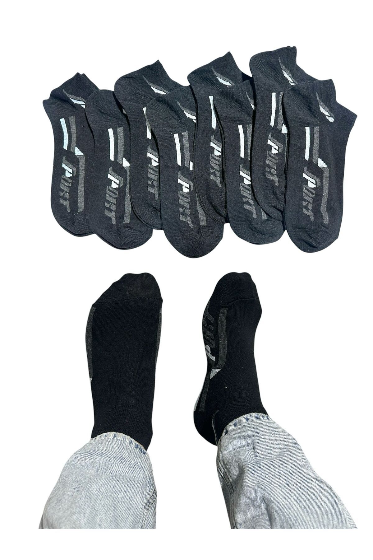BYNDRSOCKS 7 Çift Erkek Patik Pamuklu Çorap