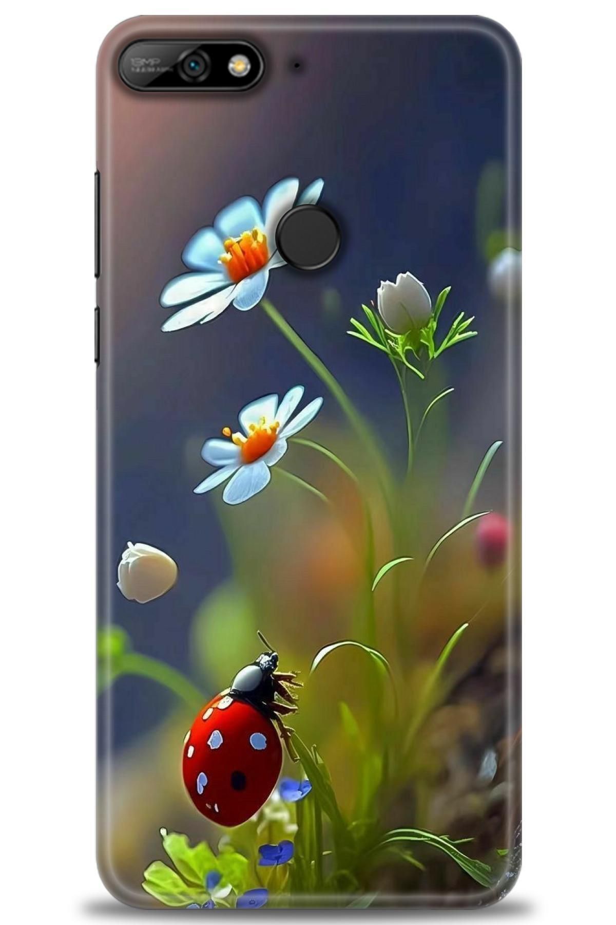 CooperTech Huawei Y7 2018 İle Uyumlu HD Baskılı Silikon Kılıf - 29