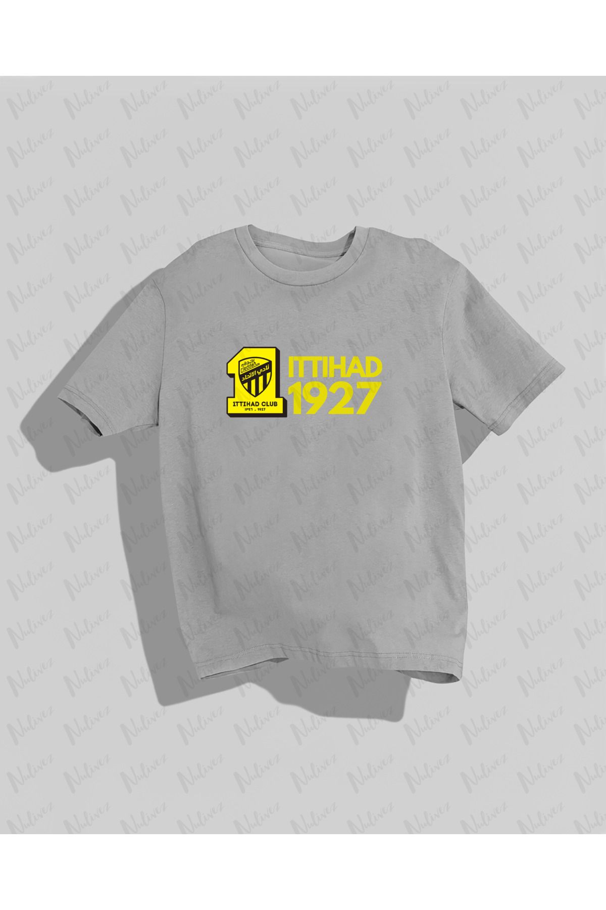 Nulivez ITTIHAD Tasarımı Baskılı Yüksek Kalite Kompakt Unisex Oversize T-Shirt