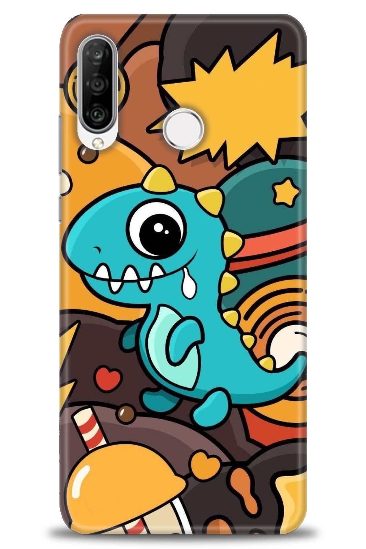 CooperTech Huawei P30 Lite İle Uyumlu HD Baskılı Silikon Kılıf - 491