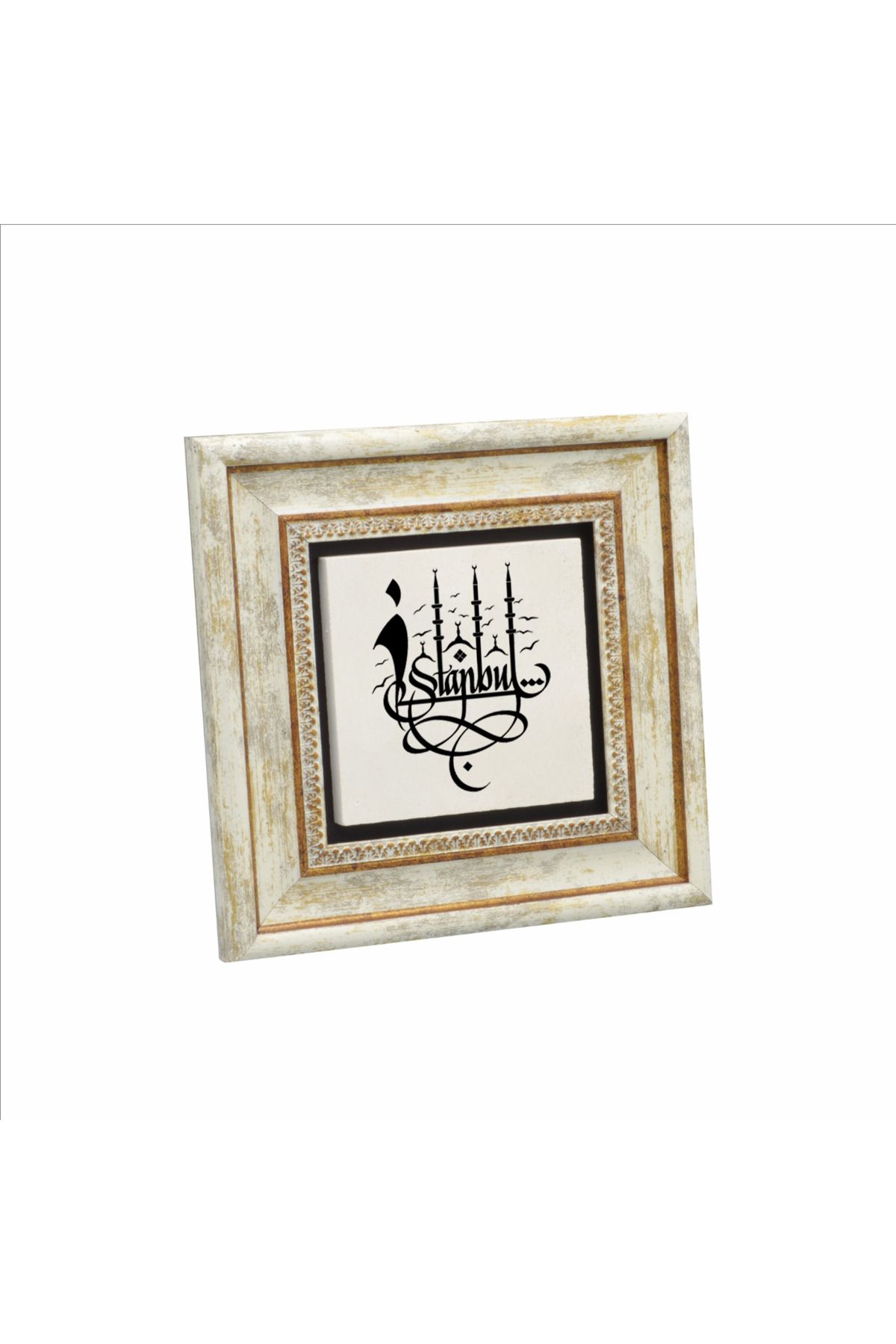 Sadrazam İstanbul Baskılı Doğaltaş Tablo (20 X 20 KH-217)