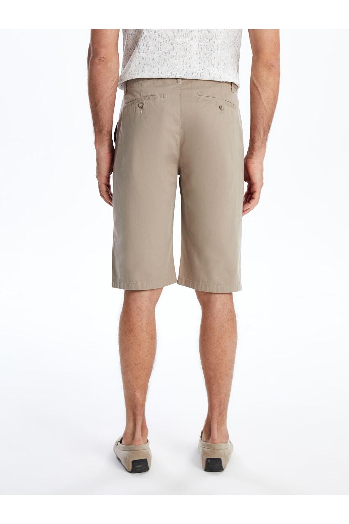 LC Waikiki-Lcwaikiki Basic Comfortable Fit Gabardine Men's Bermuda Shorts (S5) 4