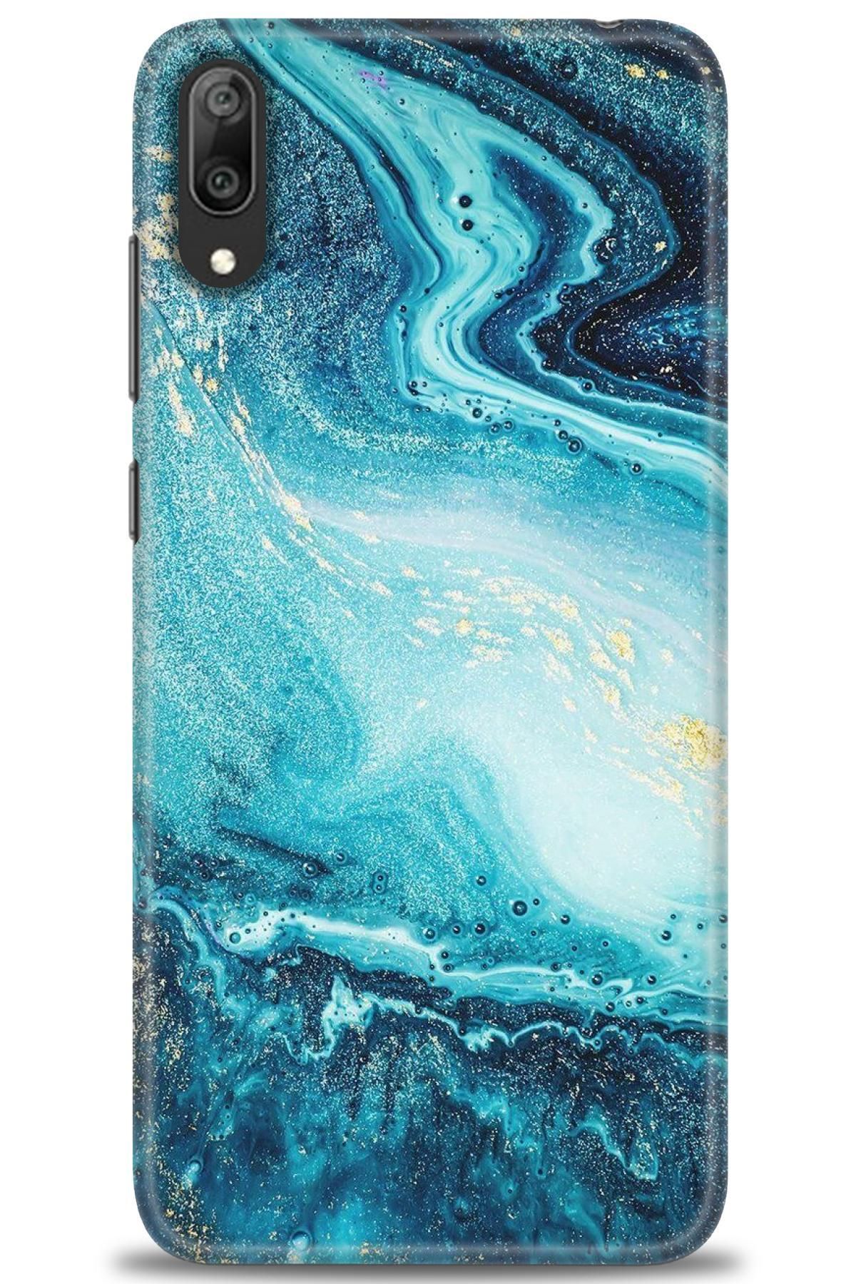 CooperTech Huawei Y7 Prime 2019 İle Uyumlu HD Baskılı Silikon Kılıf - 217