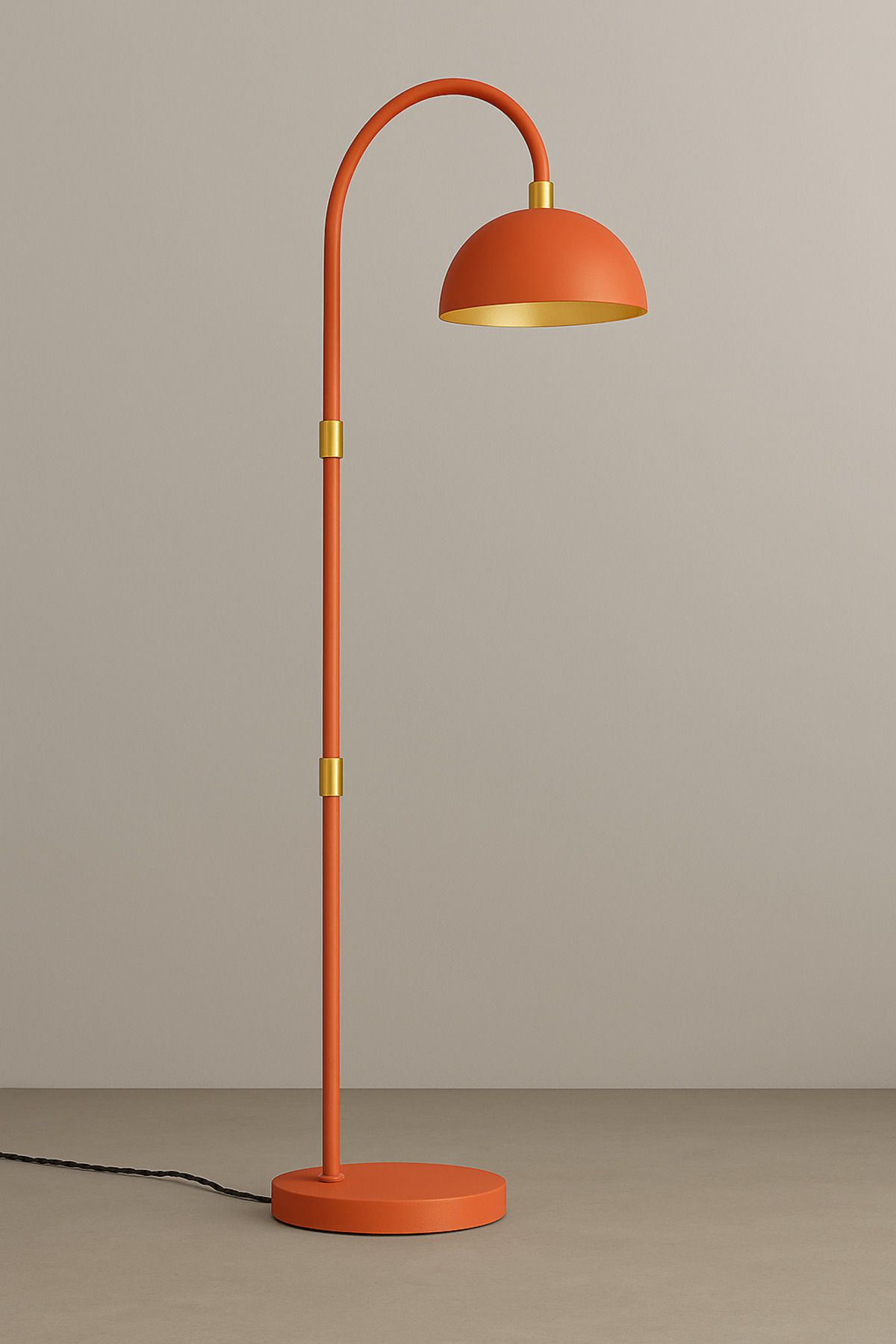 Vinner Curve Lambader Modern Dekoratif Metal Oturma Odası Çalışma Odası Zemin Lambası