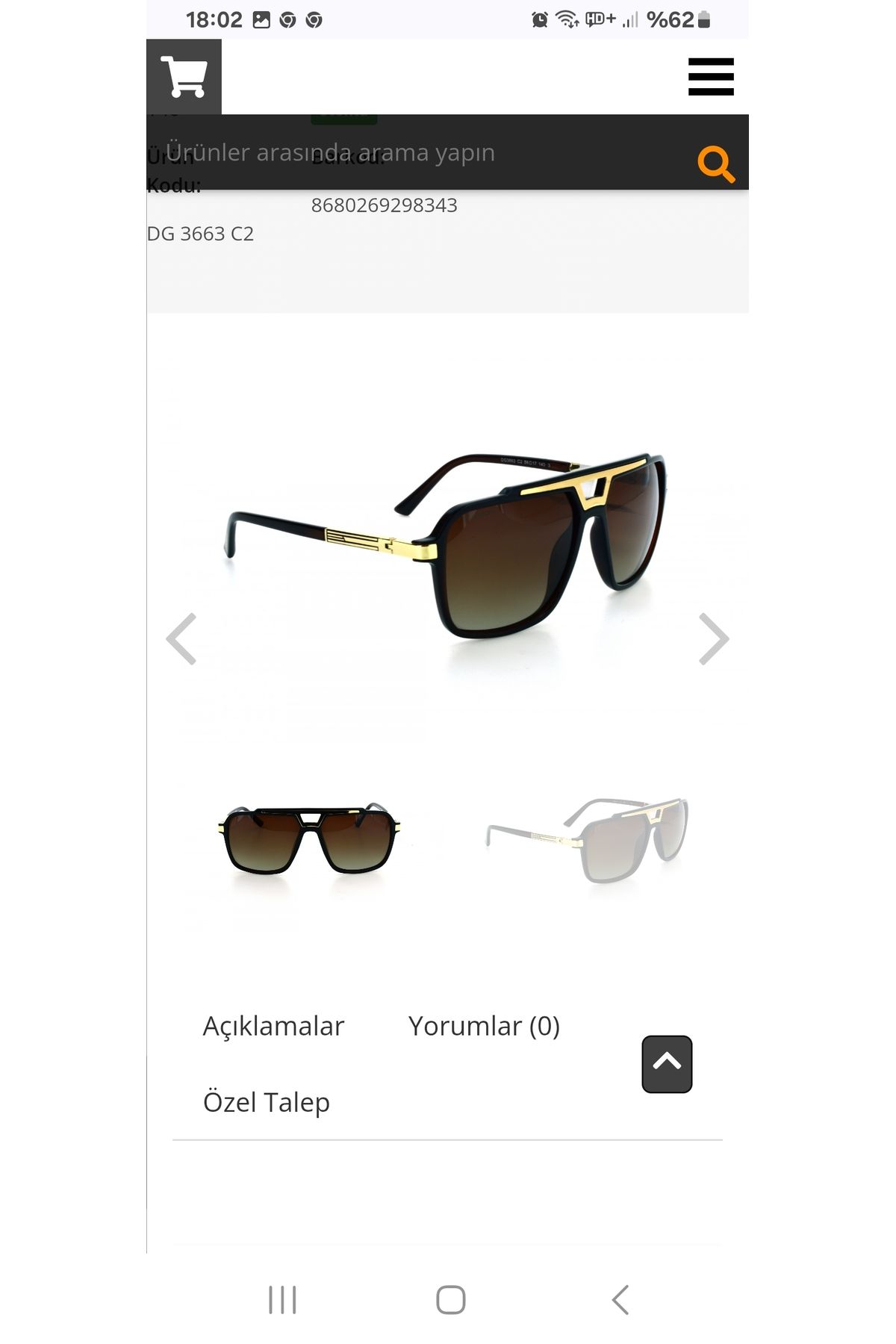 DUNLOP GÜNEŞ GÖZLÜĞÜ