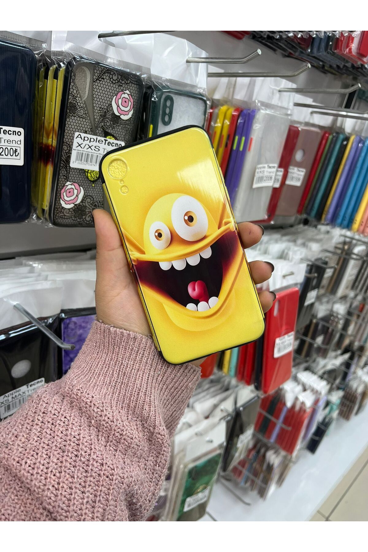 TECNOTREND Apple İphone XR EMOJİ DESENLİ SİLİKON KILIF