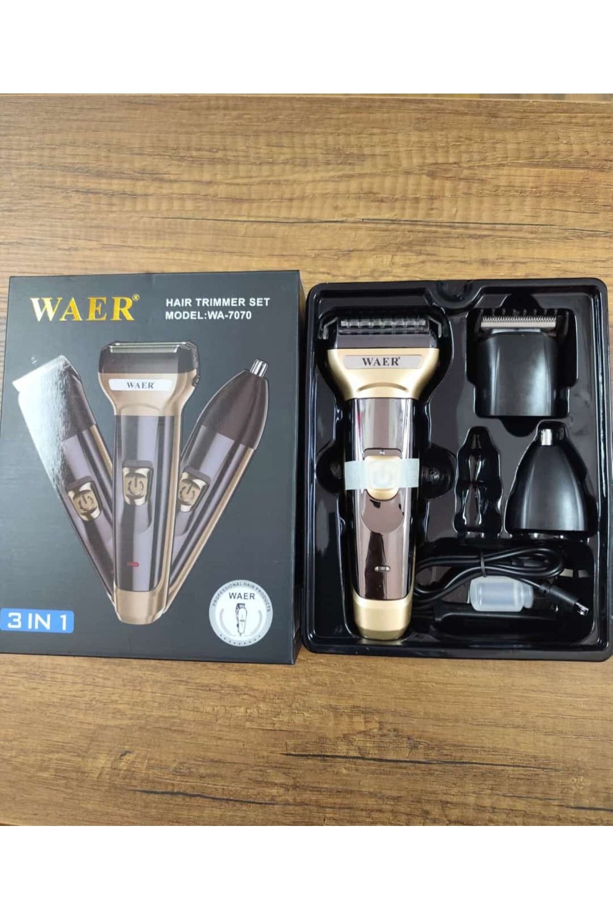 Seynur 3 BAŞLIKLI SAÇ SAKAL YANAK BURUN SİLİNDİR TRAŞ MAKİNESİ