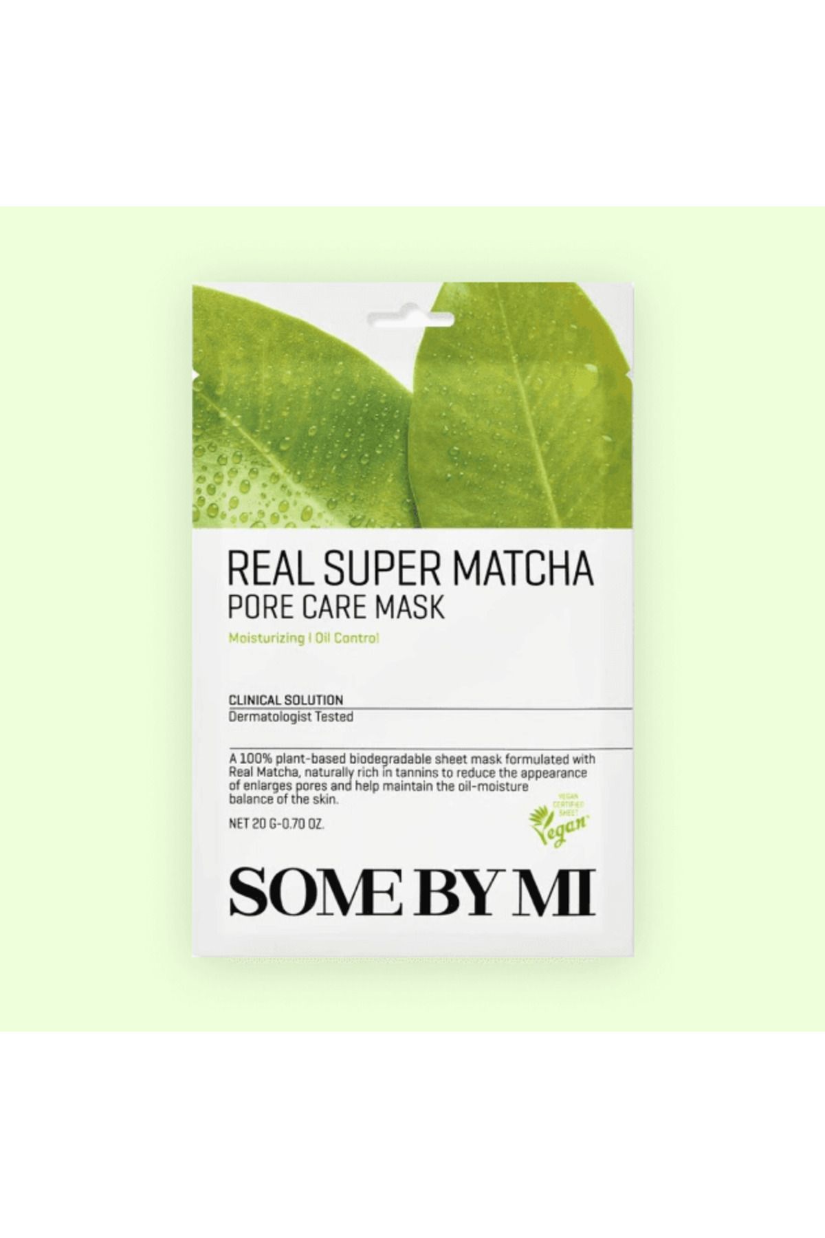 Some By Mi Mască De Față Pentru Pori Cu Matcha, Some By Mi, Real Care Mask Super Matcha Pore - One Size
