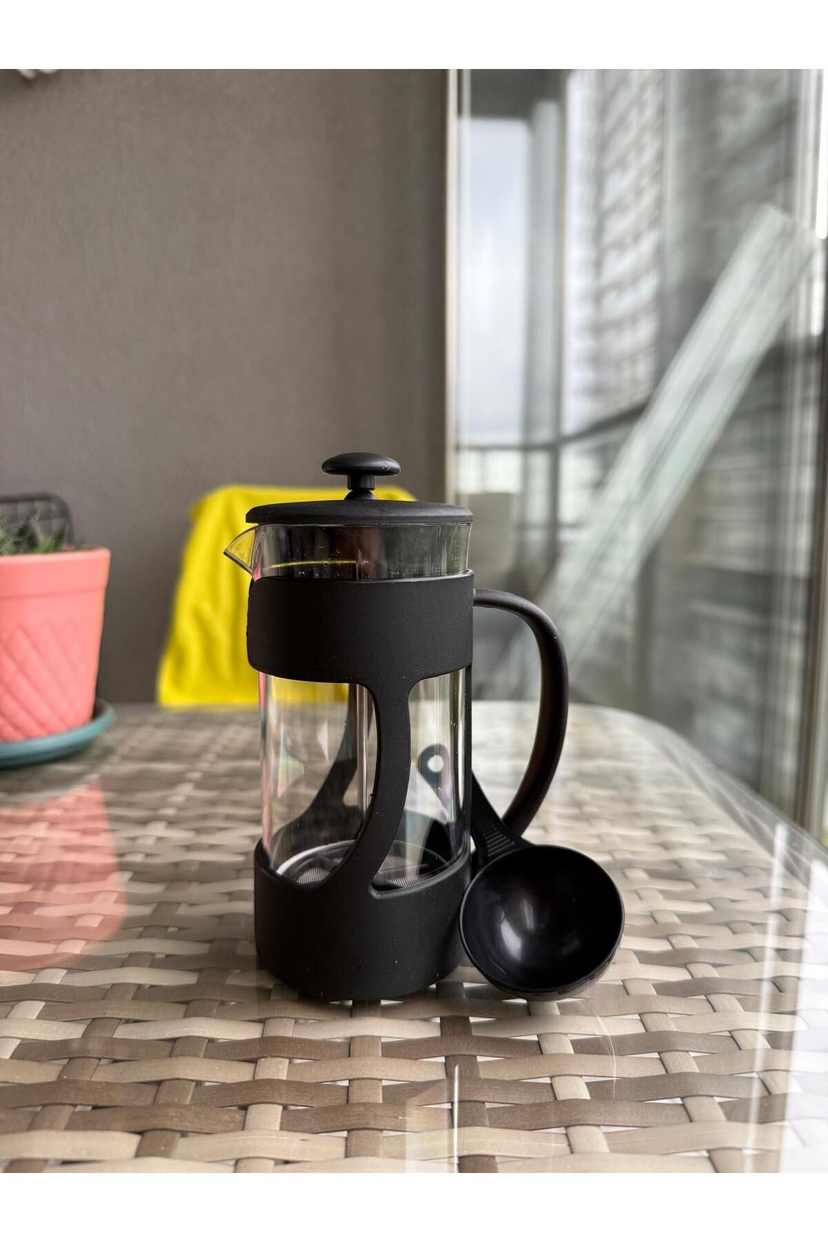 Tercih Home Barista 350ml Borosilikat Cam Ölçü Kaşığı HEDİYELİ FRENCH PRESS