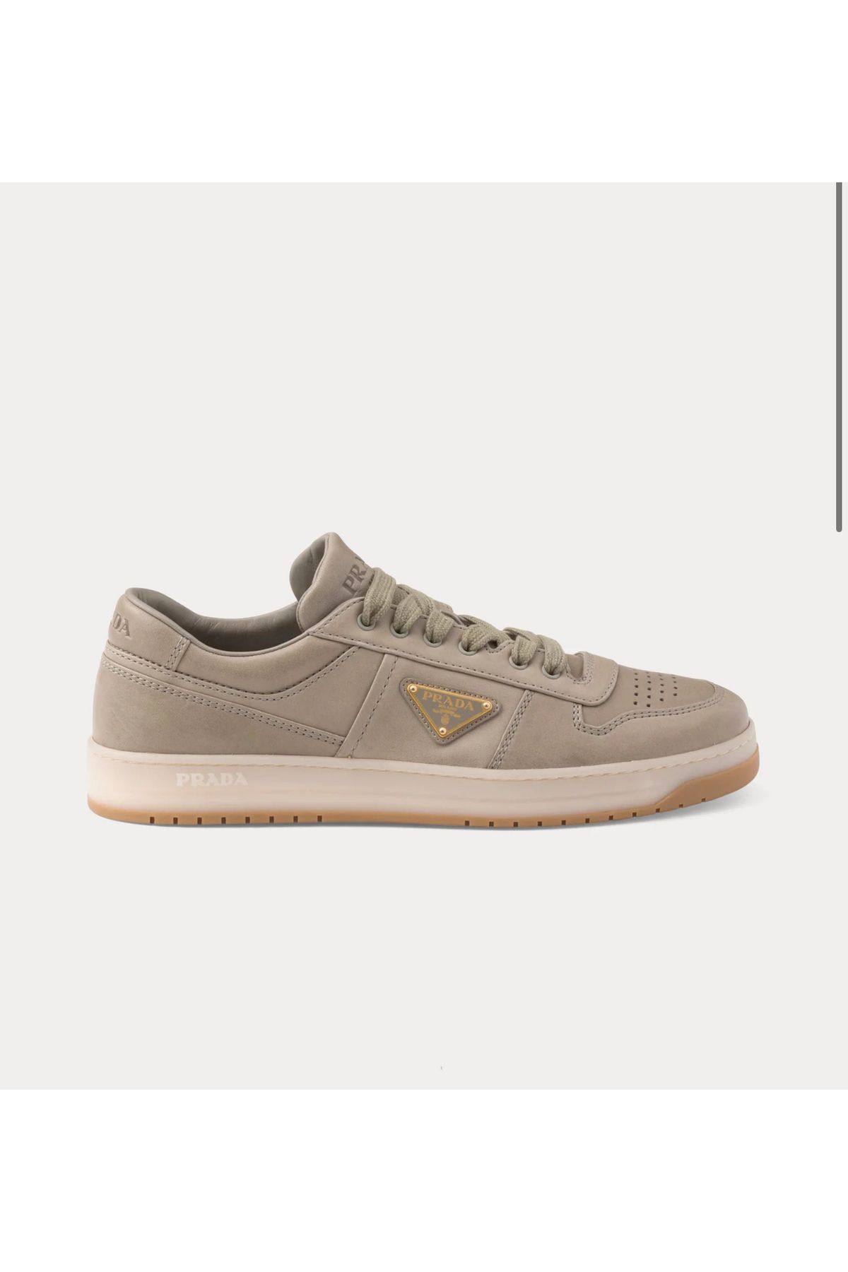 Prada Sport Downtown Nappa Leather Chrome Low Top Sneakers