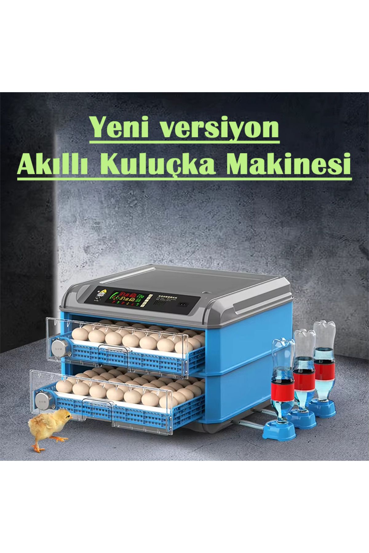 Mak kuluçka 128 Yumurtalık Tam Otomatik Kuluçka Makinesi | Akıllı Isı & Nem Kontrolü