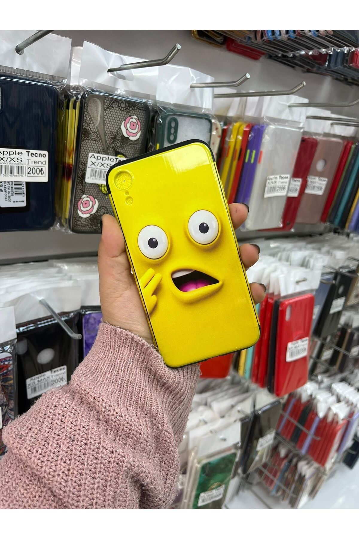 TECNOTREND Apple İphone XR EMOJİ DESENLİ SİLİKON KILIF