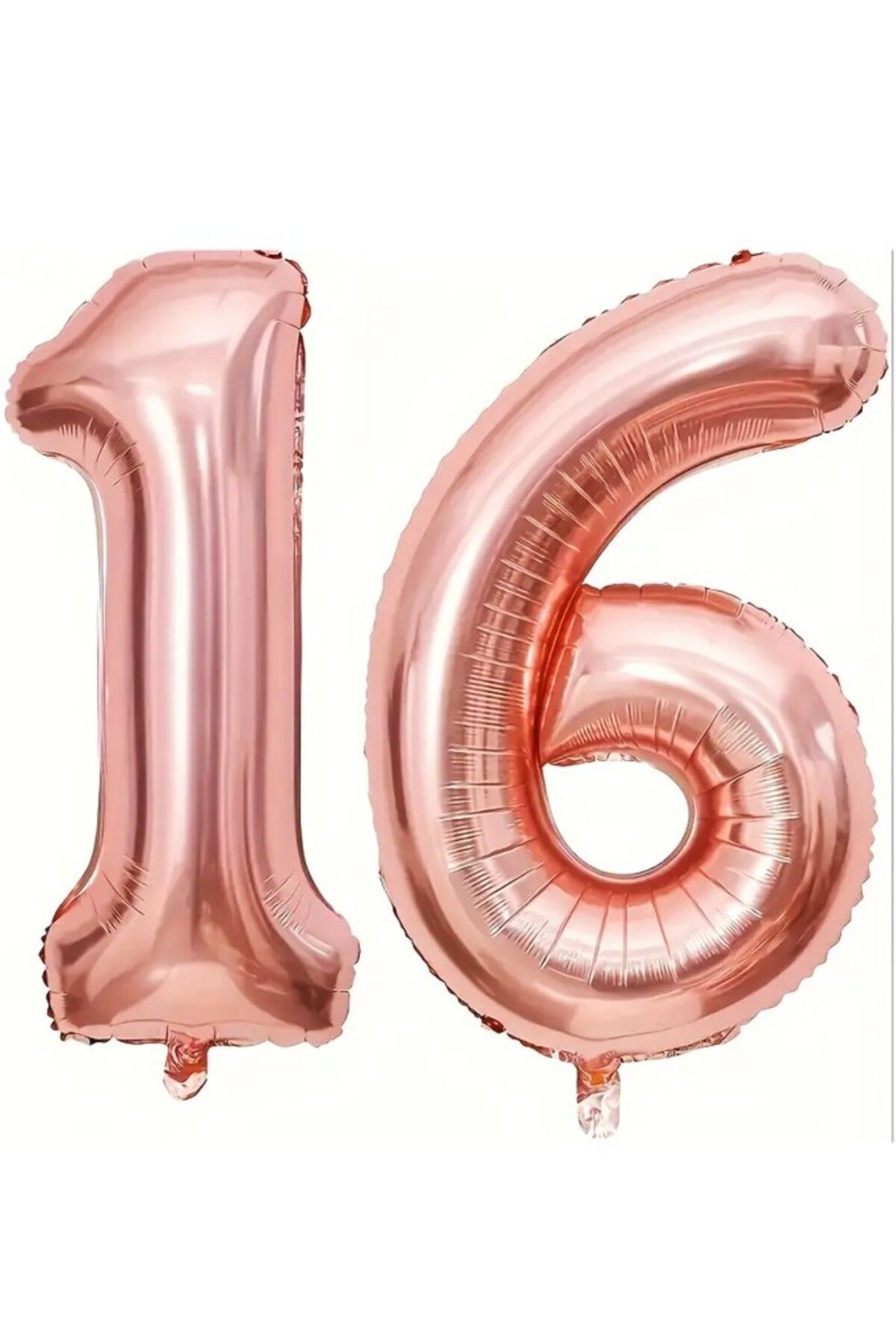 BeySüS Rosegold 16 Rakam Folyo Balon 80 cm