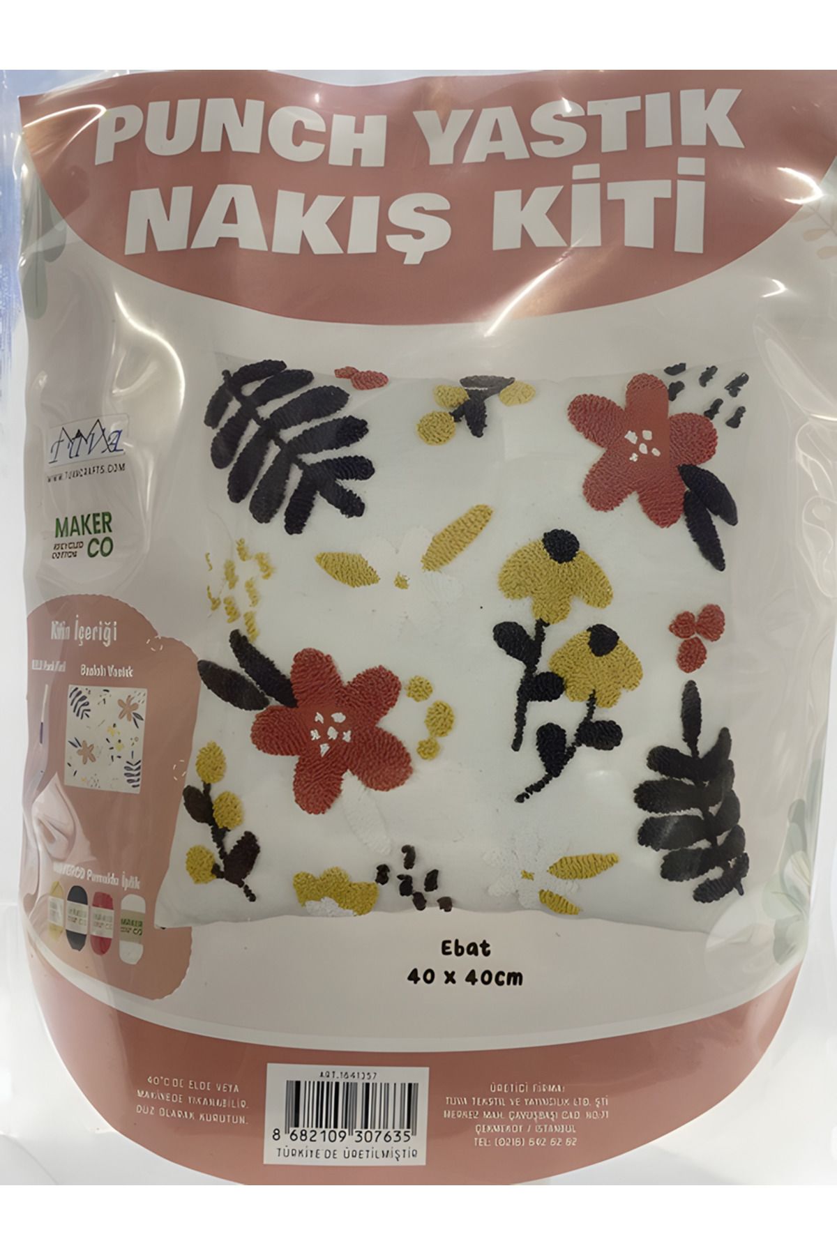 Tuva Punch Nakışı Yastık Kiti 40*40 cm pnc03