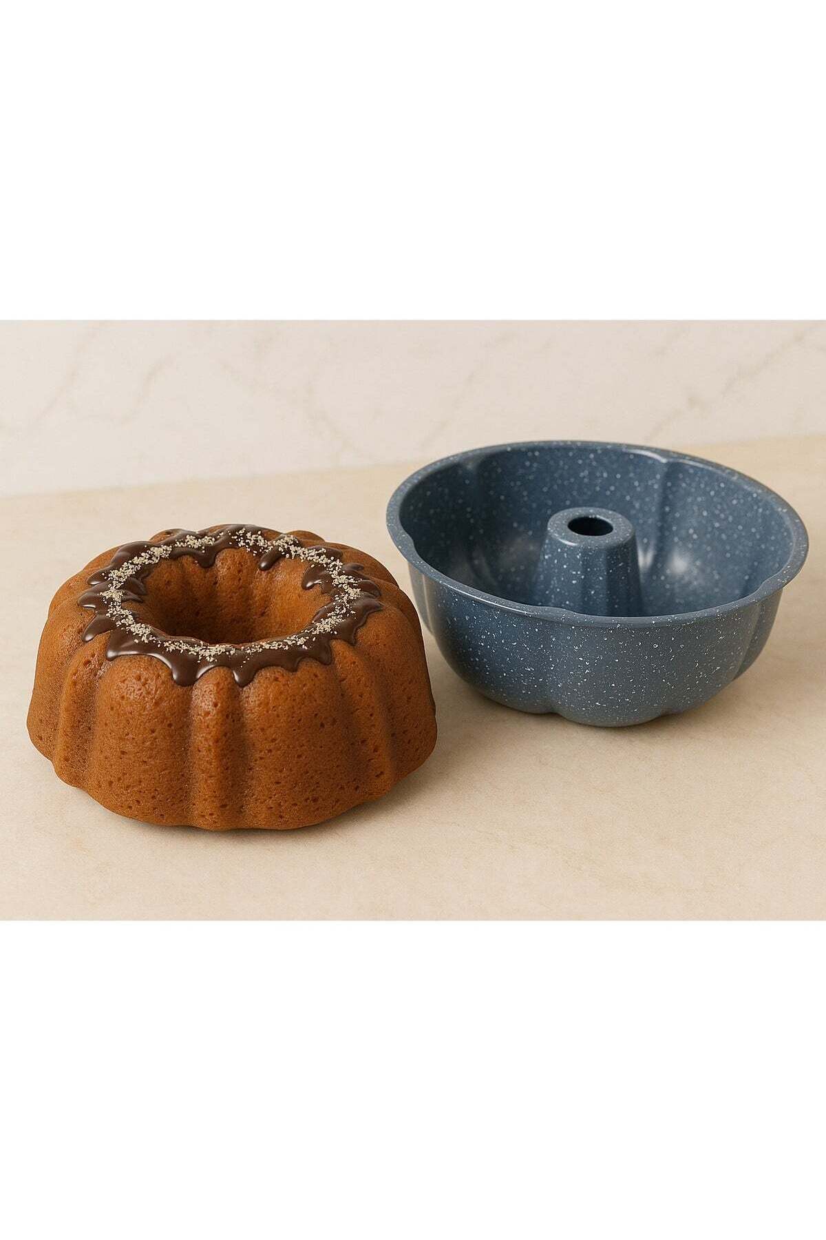 ALMUFARREJ Non-stick Granite Round Cake Pan