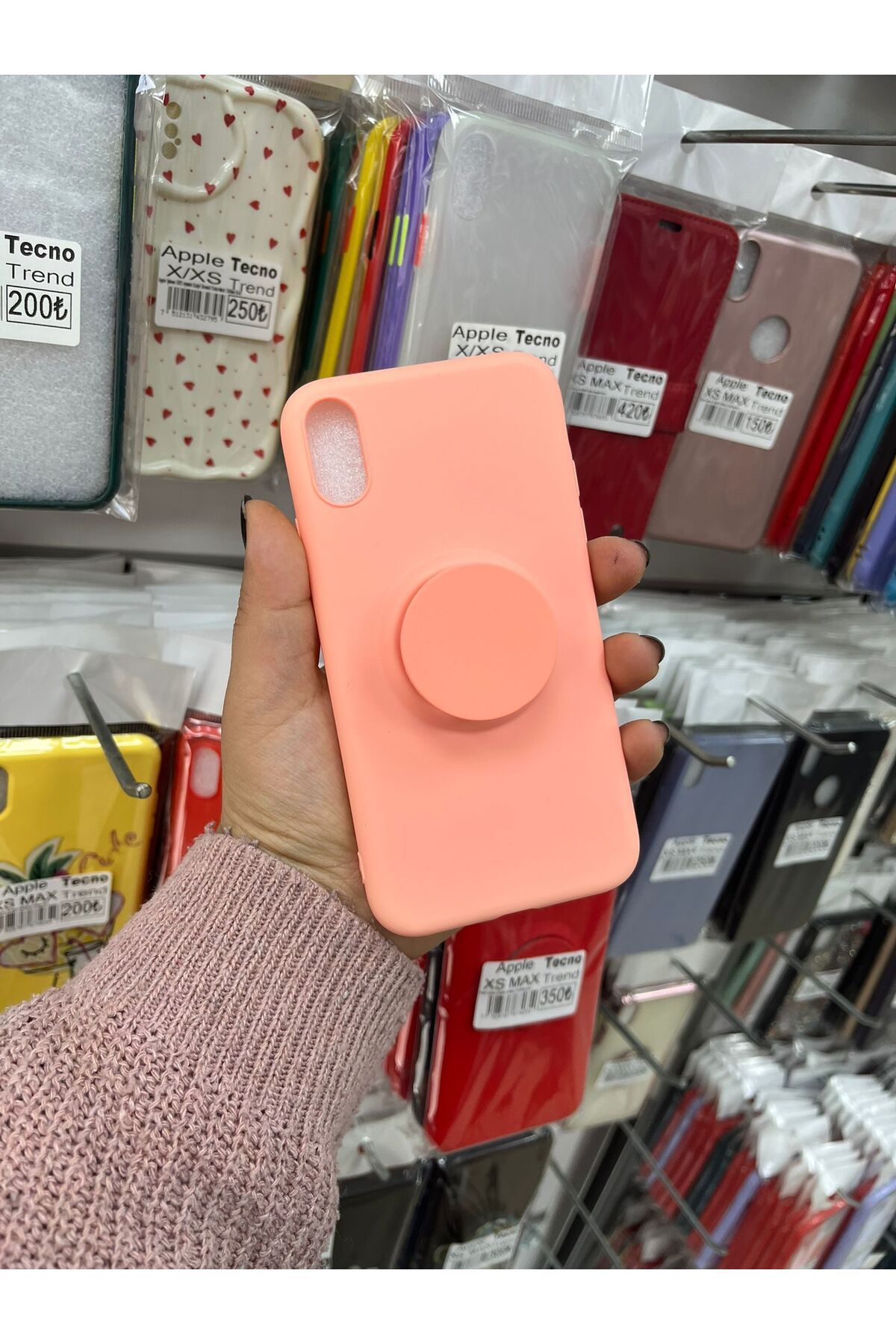 TECNOTREND Apple İphone XR pop soketli soft silikon kılıf