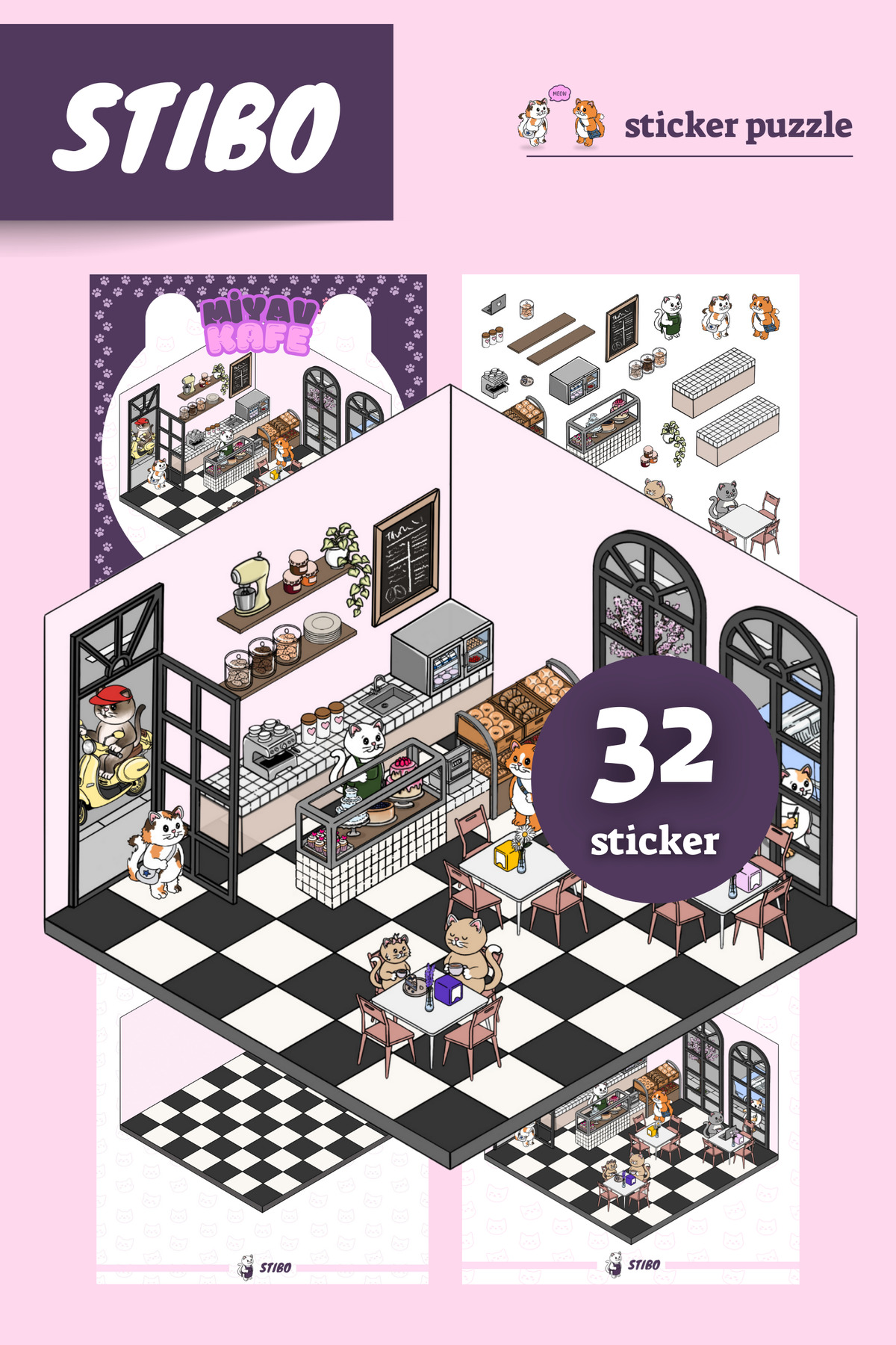 雅MIYAVI限定ボックスCD・DVD複数枚セット（シール、カスタネット付き） Stibo Miyav Kafe Sticker Puzzle - Fiyatı, Yorumları