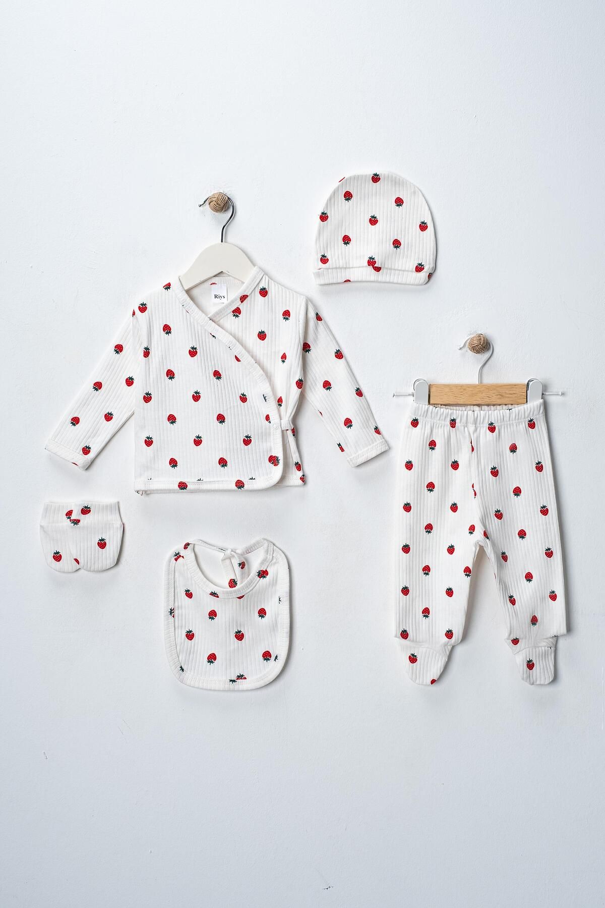 canmanakids&baby 5 li Hastane Çıkışı takım Baskılı