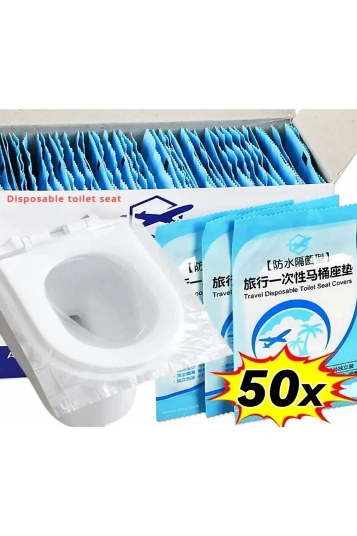 Carat Home 50 Adet Kullan At Klozet Örtüsü Klozet Poşeti Klozet Kapak Örtüsü Dispenseri