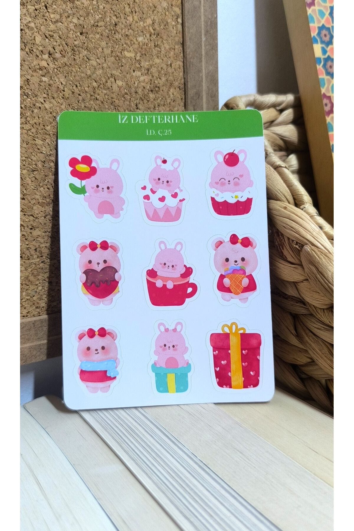 İZ DEFTERHANE Çıkartma & Sticker (Ajanda, Defter, Bullet Journal, Scrapbook ve Planlayıcılar İçin Uygundur)