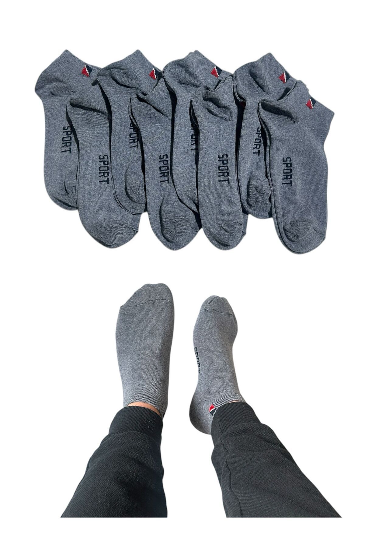 BYNDRSOCKS 7 Çift Erkek Patik Pamuklu Çorap
