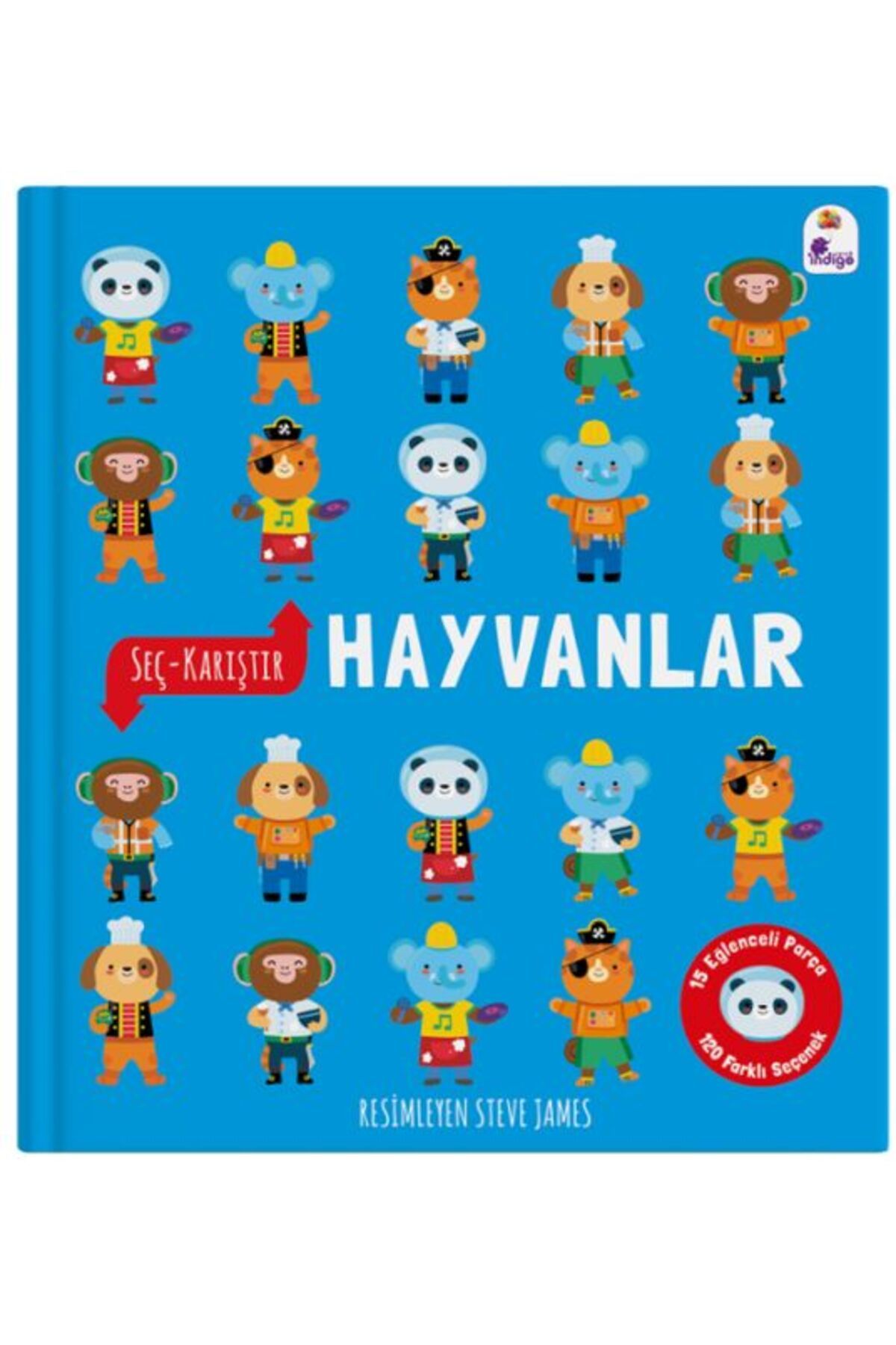 Destek Yayınları Seç – Karıştır : Hayvanlar (15 Eğlenceli Parça, 120 Farklı Seçenek)
