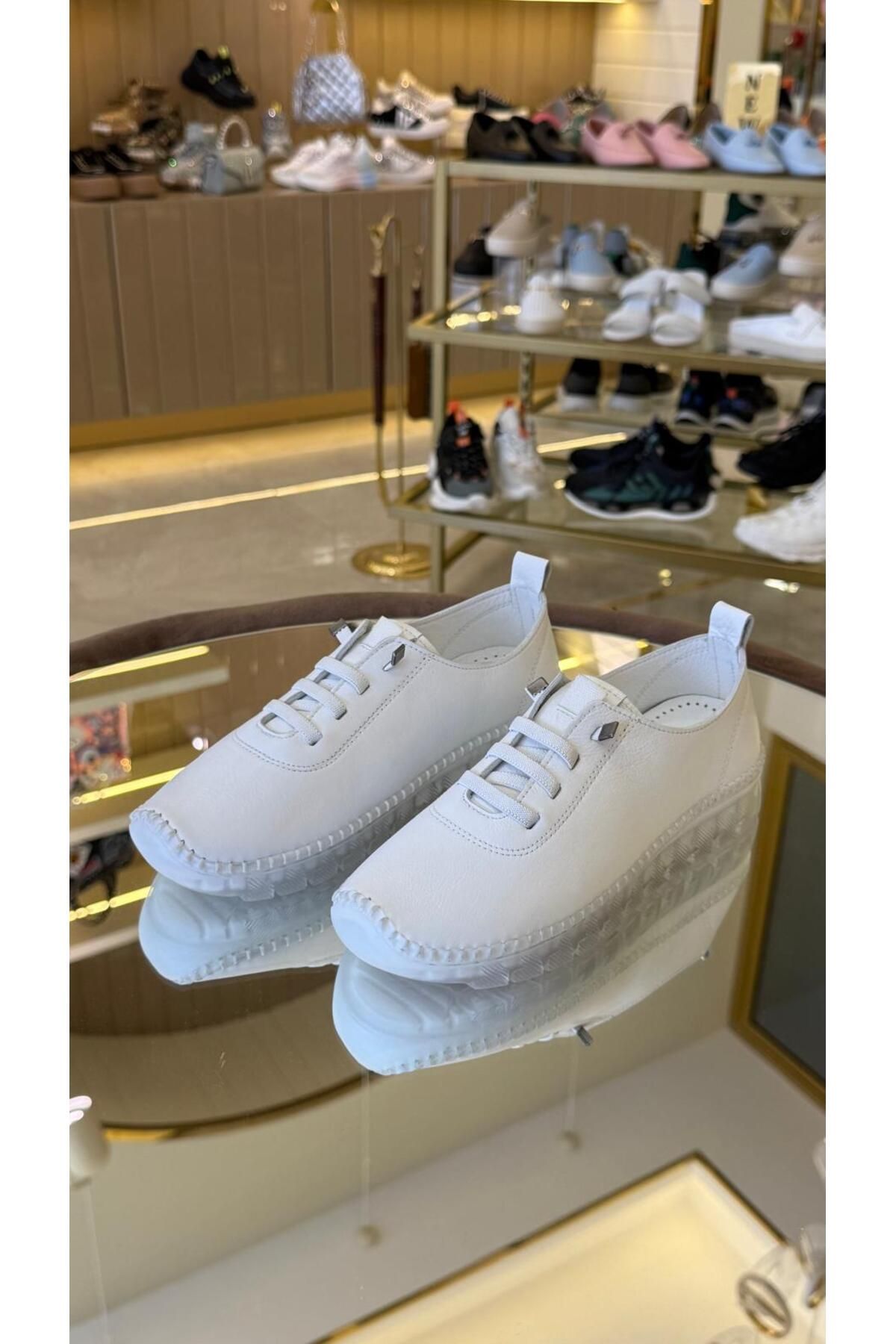 DUYGUSHOESBAG Hakiki Deri Ortopedik Taban Kadın Ayakkabı