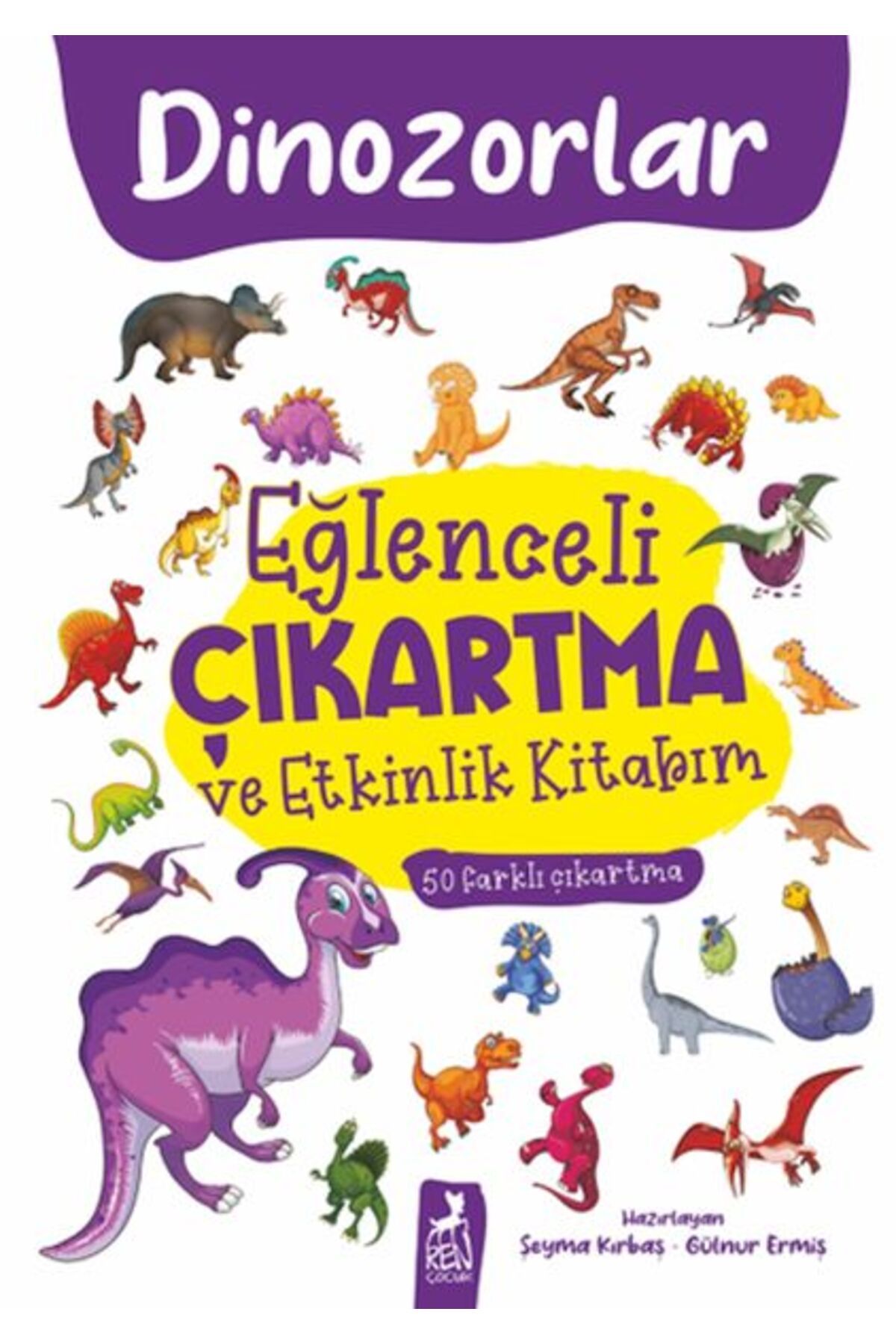 Karma Kitaplar Eğlenceli Çıkartma ve Etkinlik Kitabım - Dinazorlar
