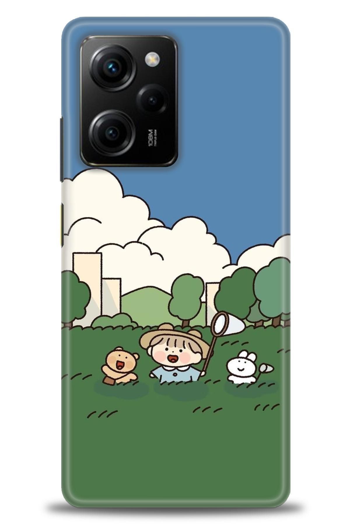CooperTech Xiaomi Poco X5 Pro 5G İle Uyumlu HD Baskılı Desenli Silikon Kılıf - 450