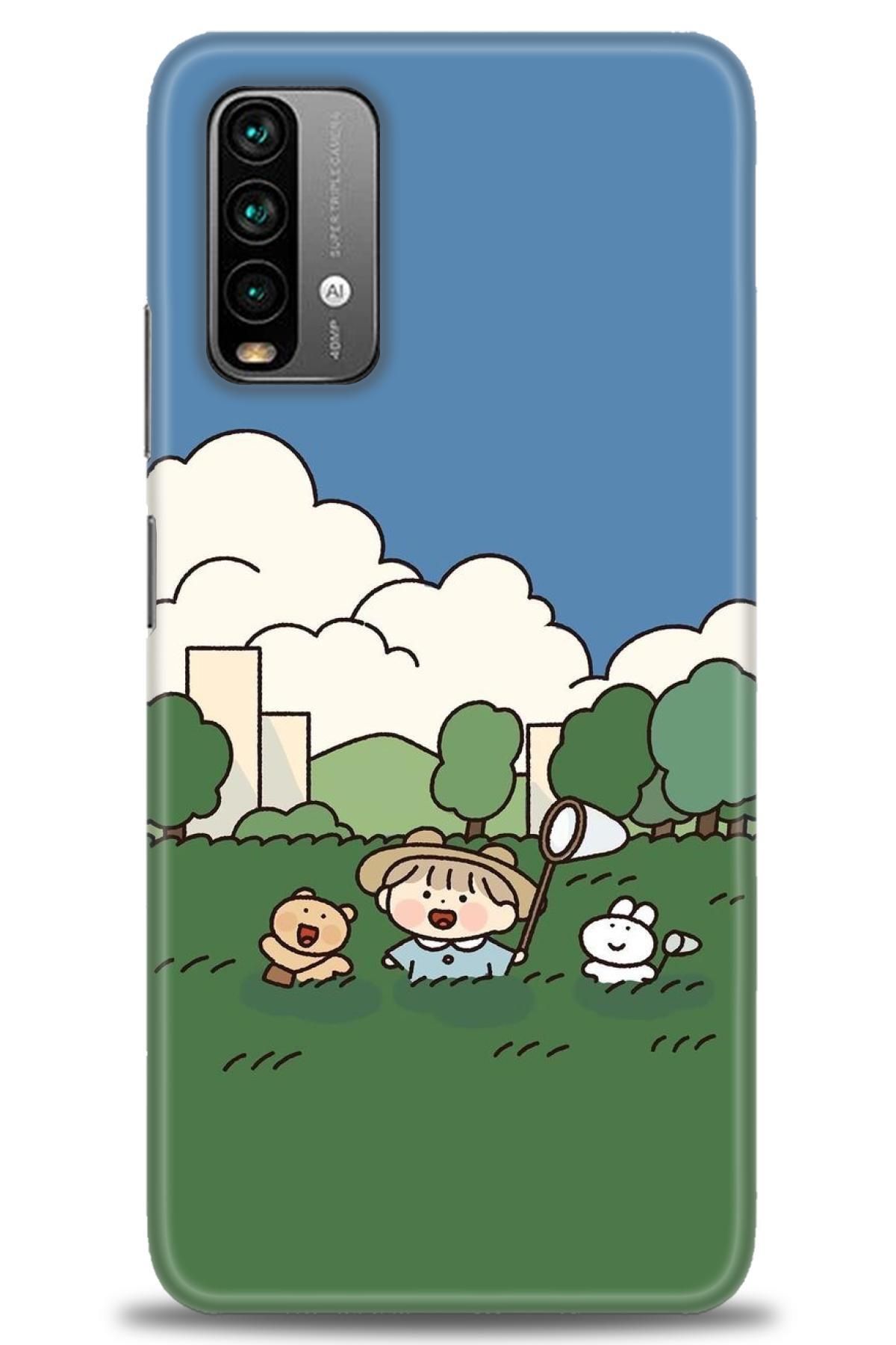 CooperTech Xiaomi Redmi Note 9 4G İle Uyumlu HD Baskılı Desenli Silikon Kılıf - 450