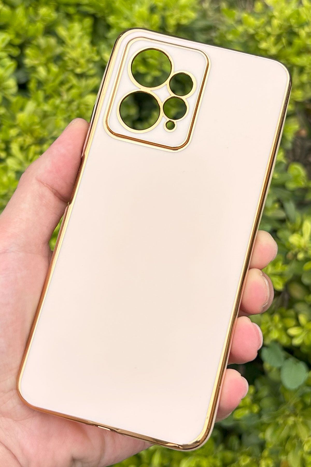 CEPSTOK Xiaomi Redmi Note 12 4G Kılıf Kenar Detaylı Yumuşak Parlak Silikon