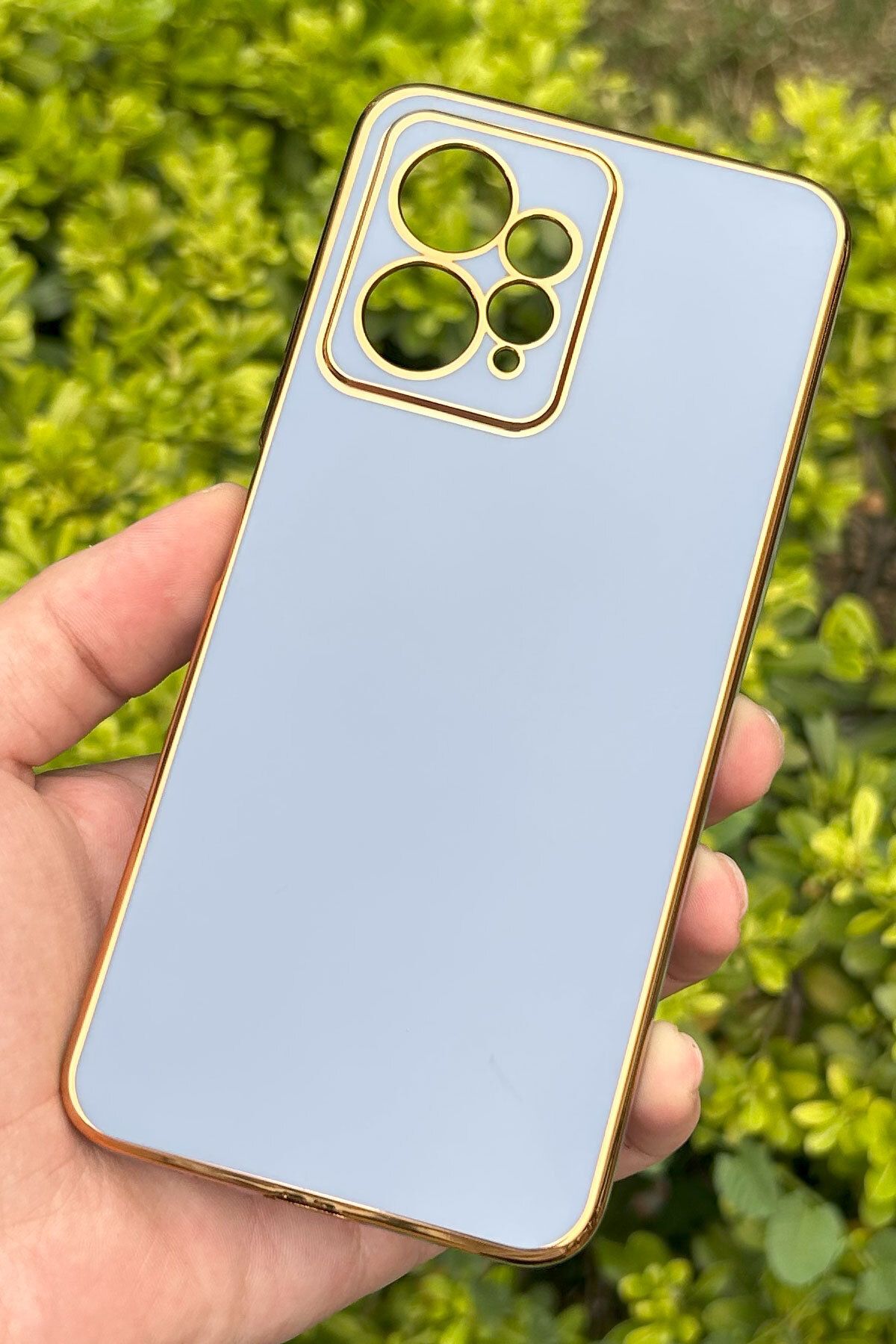 CEPSTOK Xiaomi Redmi Note 12 4G Kılıf Kenar Detaylı Yumuşak Parlak Silikon