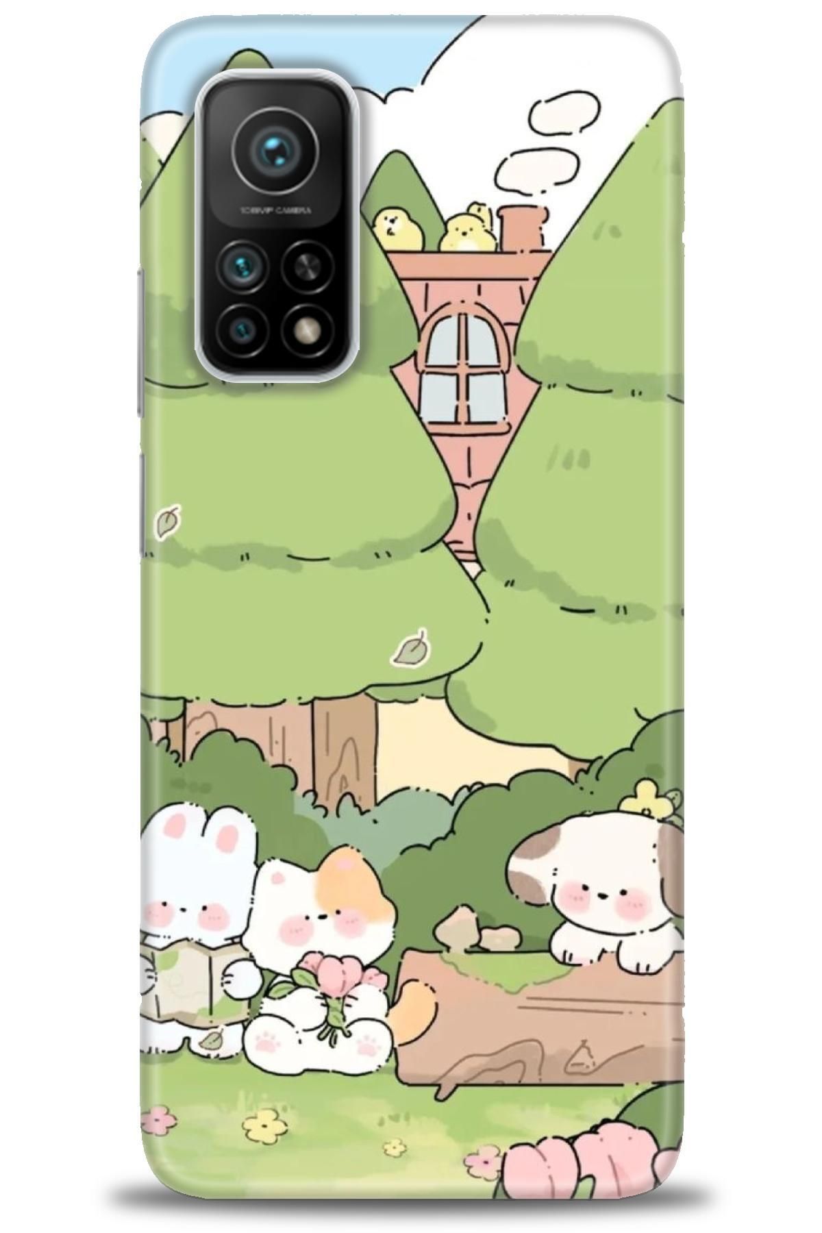 CooperTech Xiaomi Mi 10T İle Uyumlu HD Baskılı Desenli Silikon Kılıf - 890