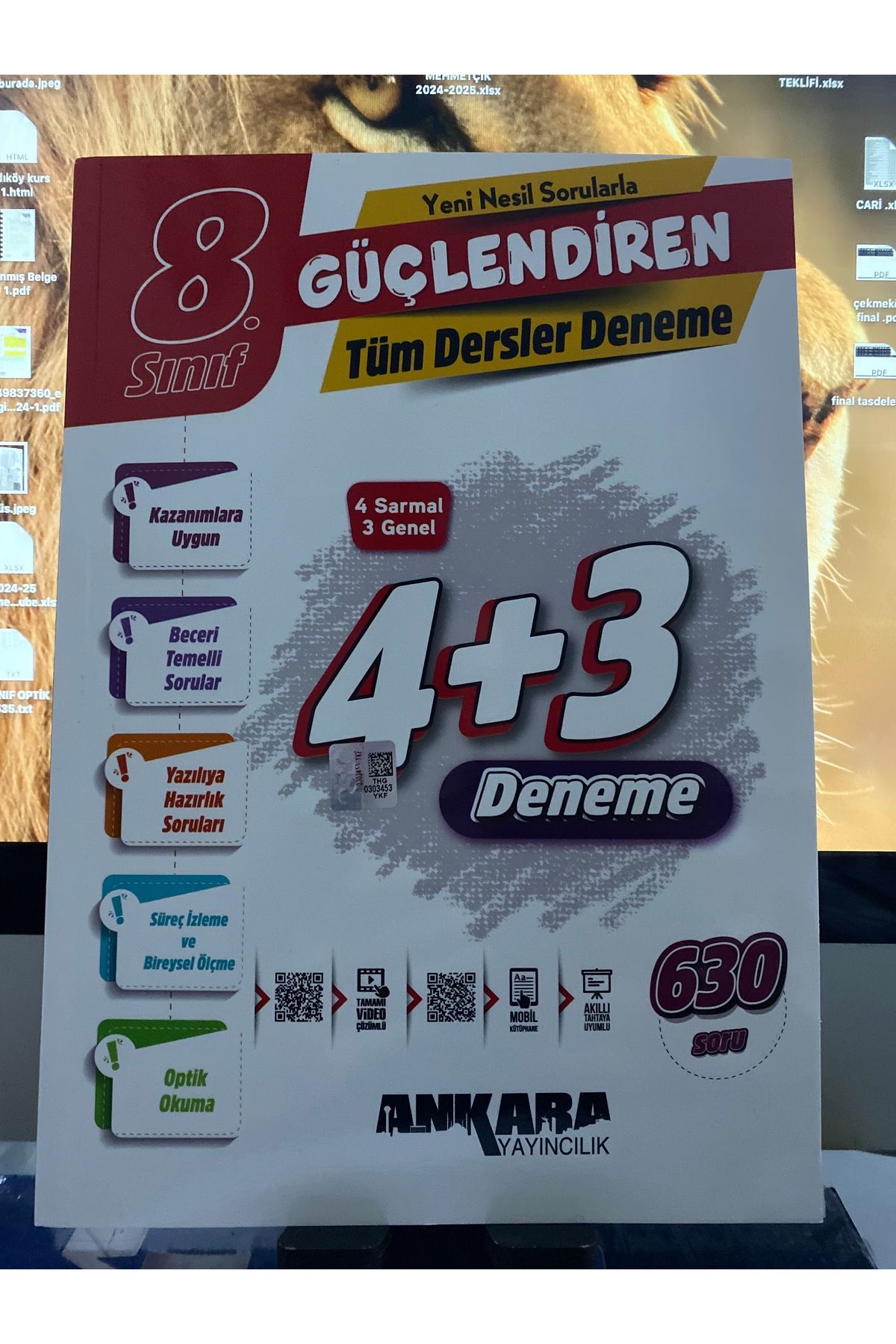 Yanıt Yayınları ANKARA 4 ➕ 3 TÜM DERSLER LGS GENEL DENEME 2025