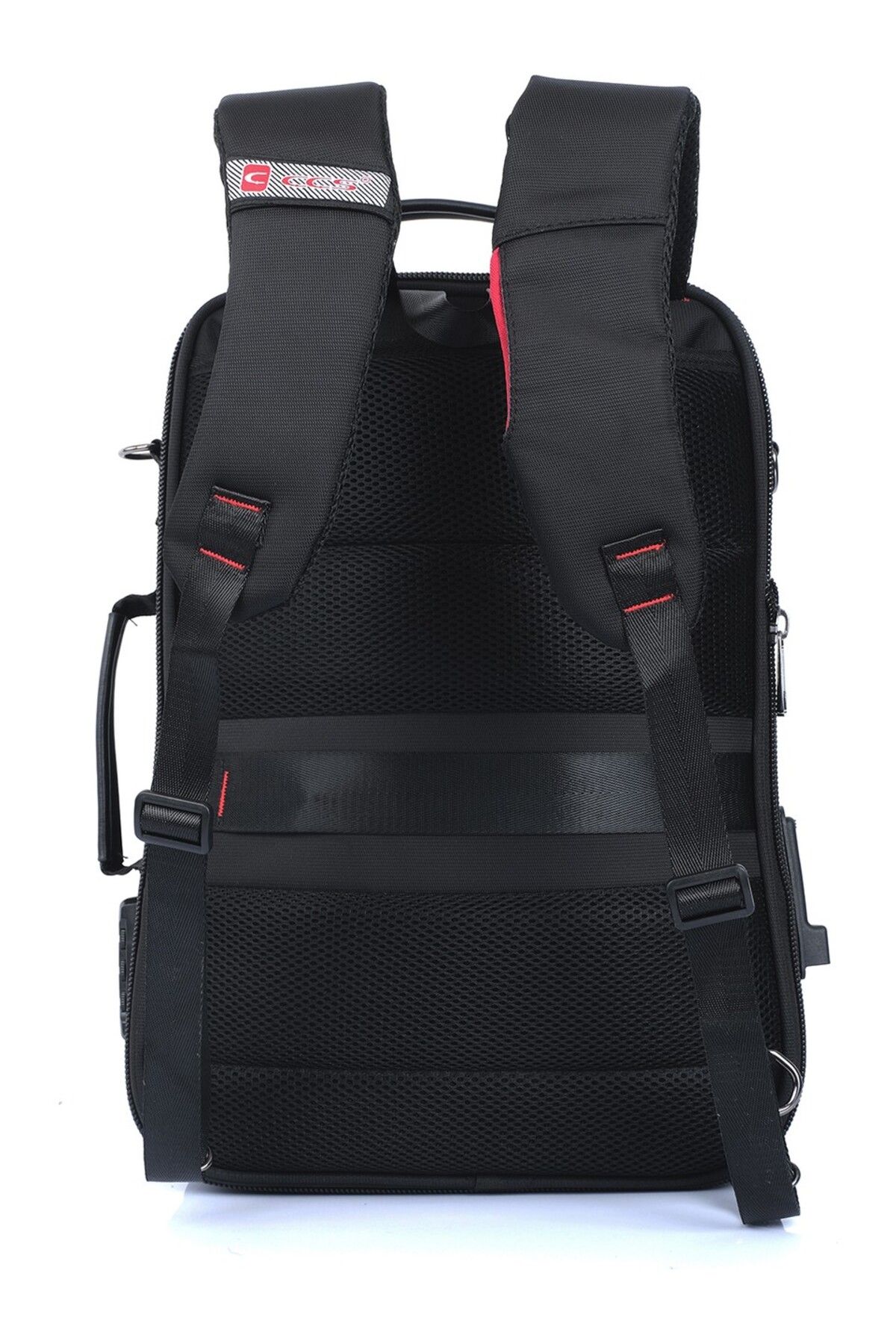 ÇÇS-Backpack with USB and Headphone Input, Laptop Compartment, Lock 3