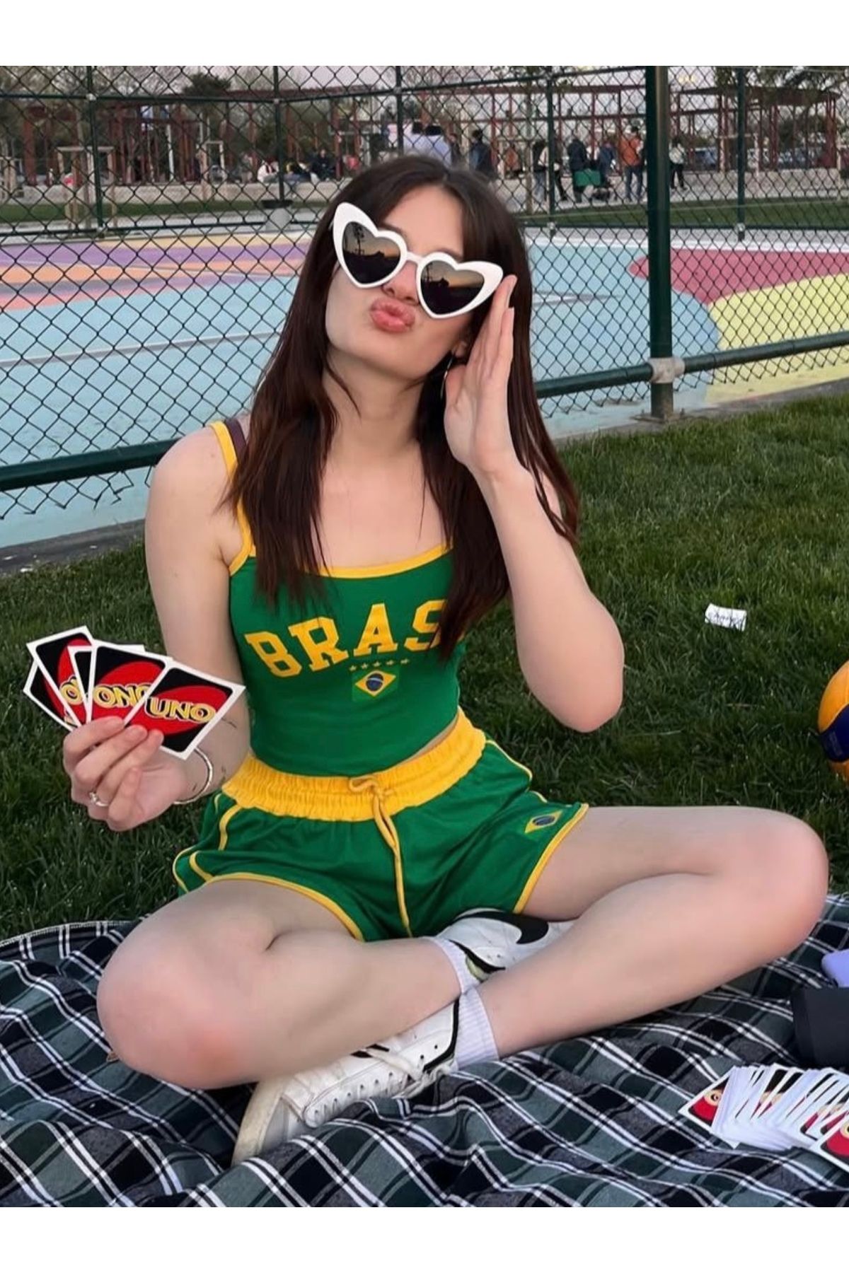 disponible Brasil Askılı Atlet Şort Takım