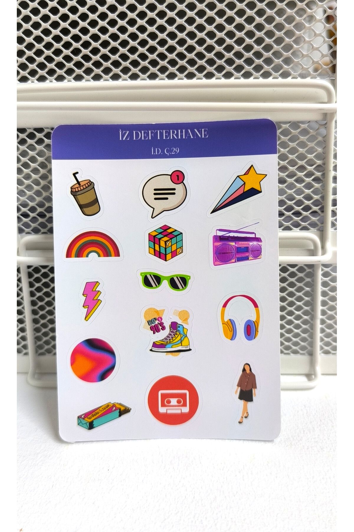 İZ DEFTERHANE Çıkartma & Sticker (Ajanda, Defter, Bullet Journal, Scrapbook ve Planlayıcılar İçin Uygundur)