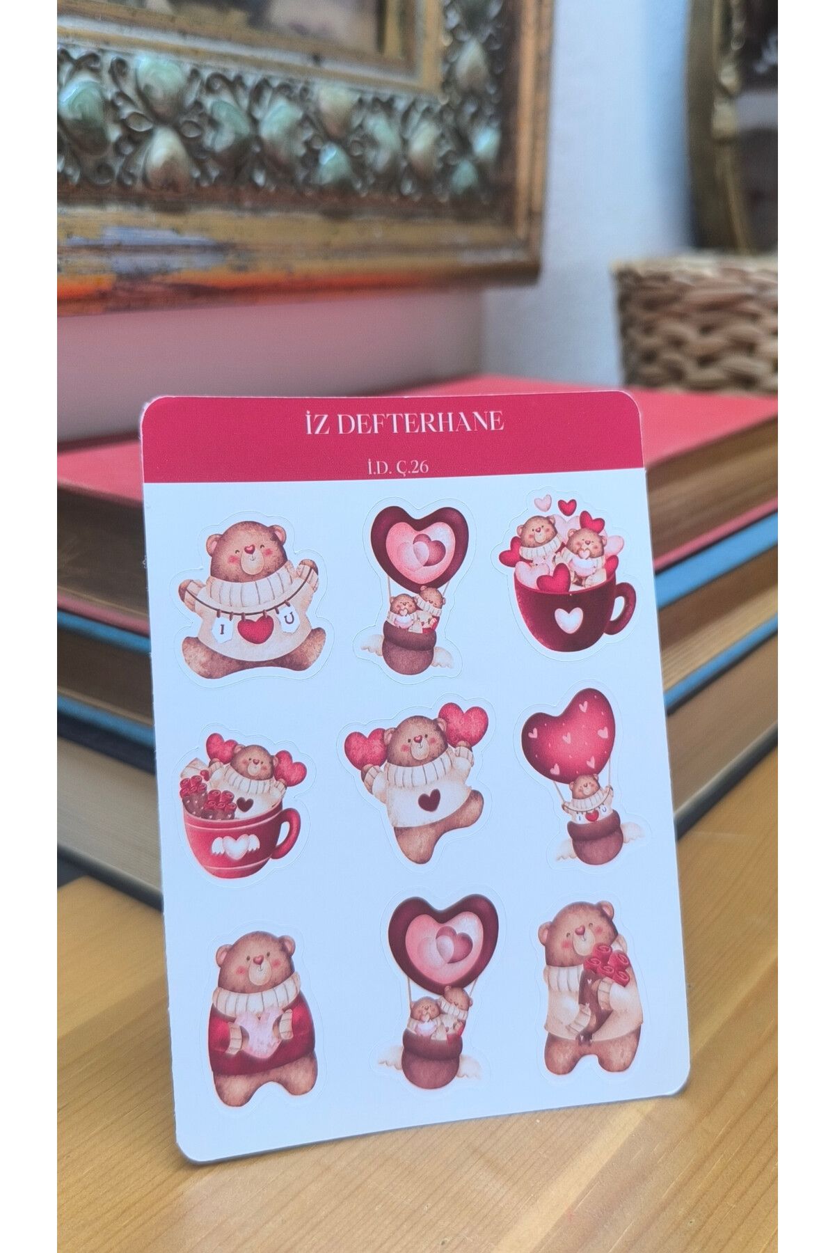 İZ DEFTERHANE Çıkartma & Sticker (Ajanda, Defter, Bullet Journal, Scrapbook ve Planlayıcılar İçin Uygundur)